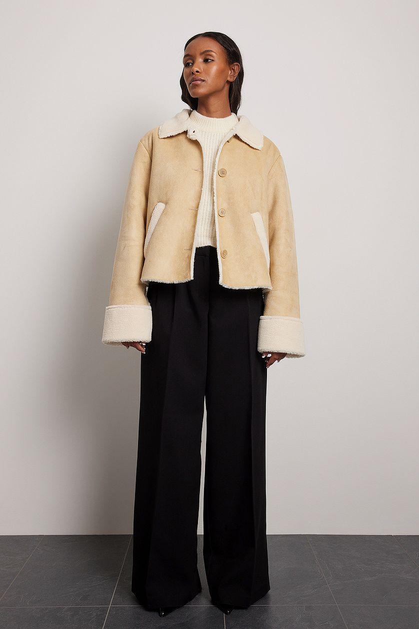 Faux Fur Detail Jacket Product Image