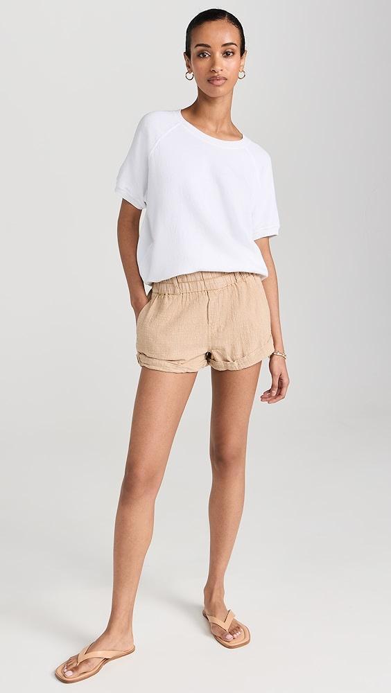 THE GREAT. The Short Sleeve Sweatshirt | Shopbop Product Image