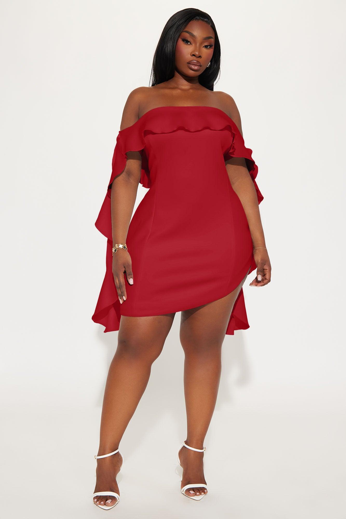 Carolina Mini Dress - Red Product Image