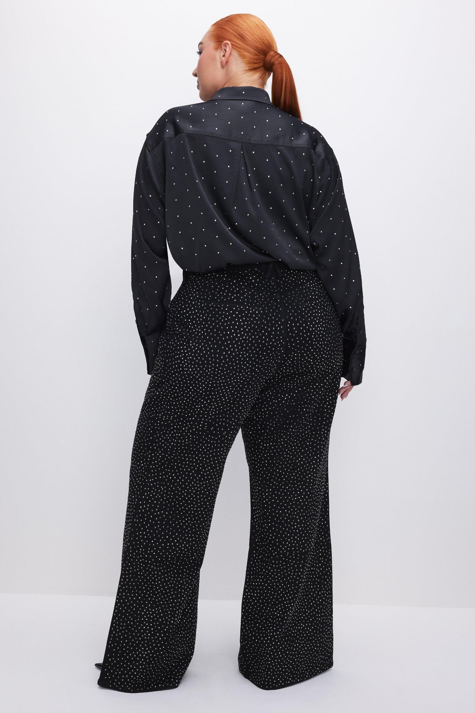 GOOD EASE RELAXED SPARKLE JEANS | BLACK323 Product Image