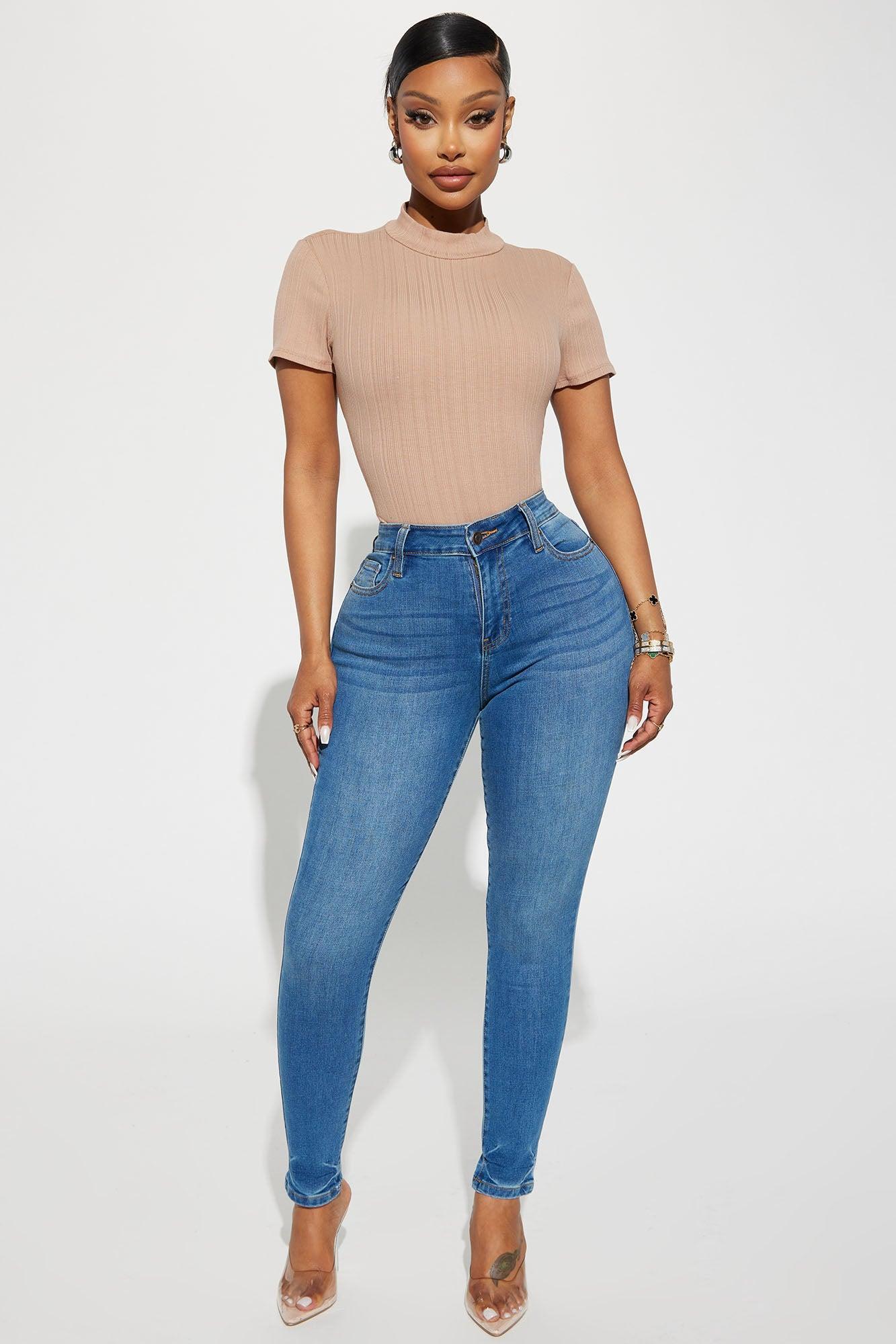 Chelsey Ribbed Top - Taupe Product Image