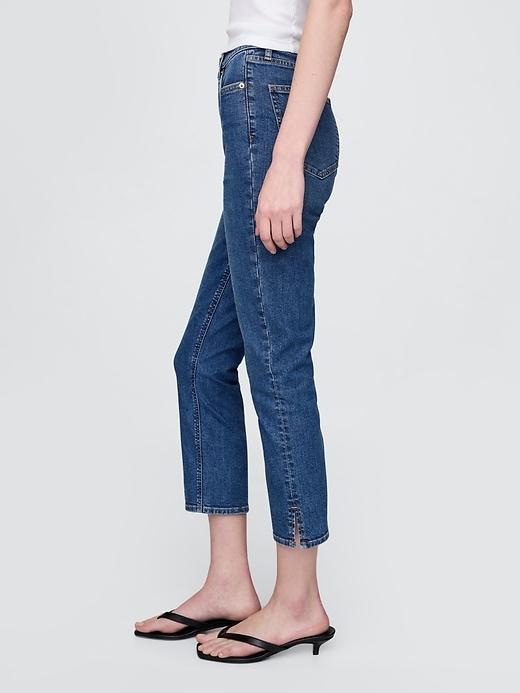 High Rise Capri Jeans Product Image