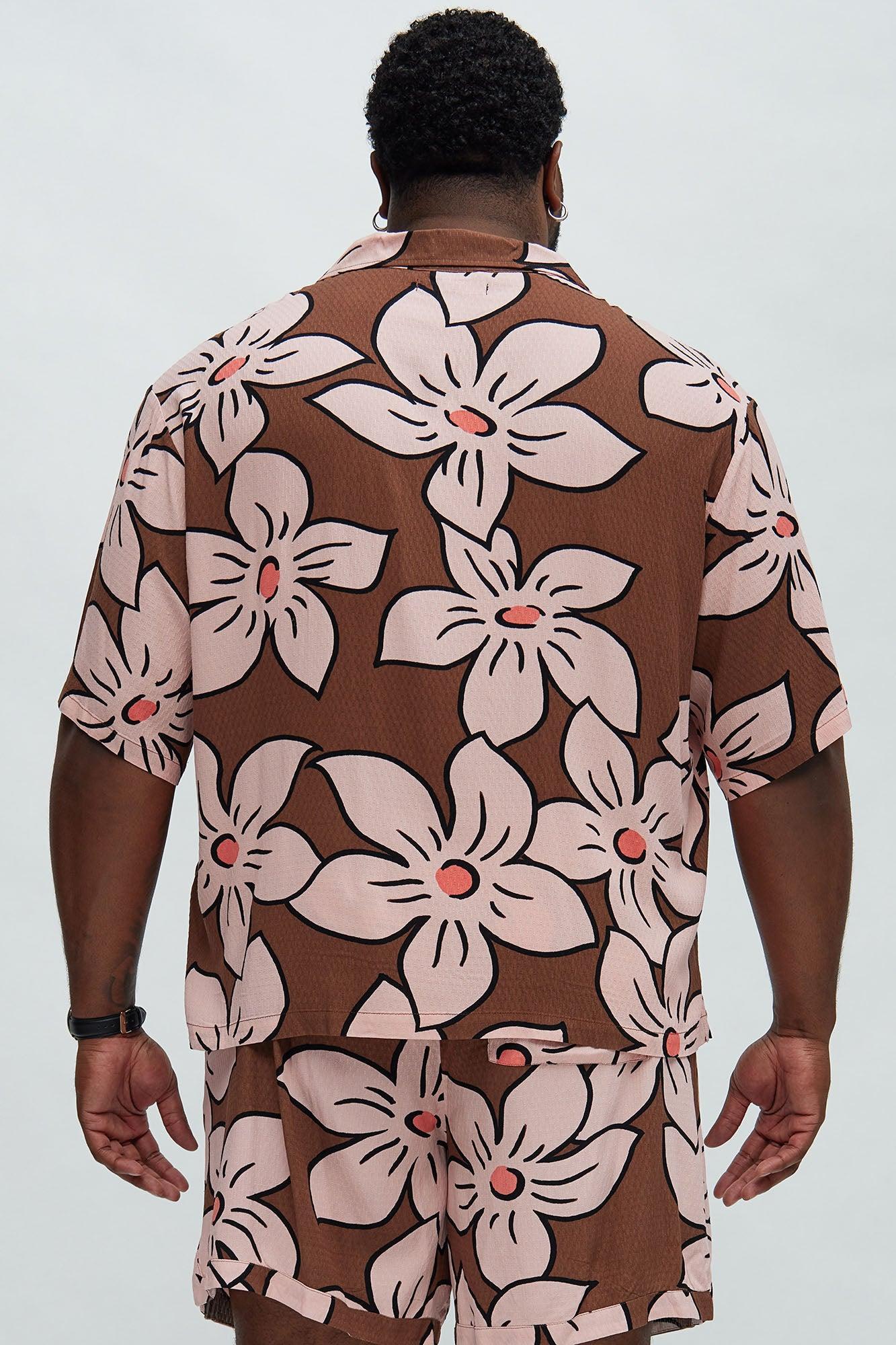 Malaysia Floral Shirt - Brown/combo Product Image