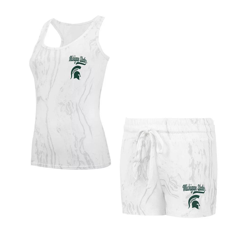 Women's Concepts Sport Michigan State Spartans Quartz Tank Top & Shorts Set, Size: XL, Beige Product Image