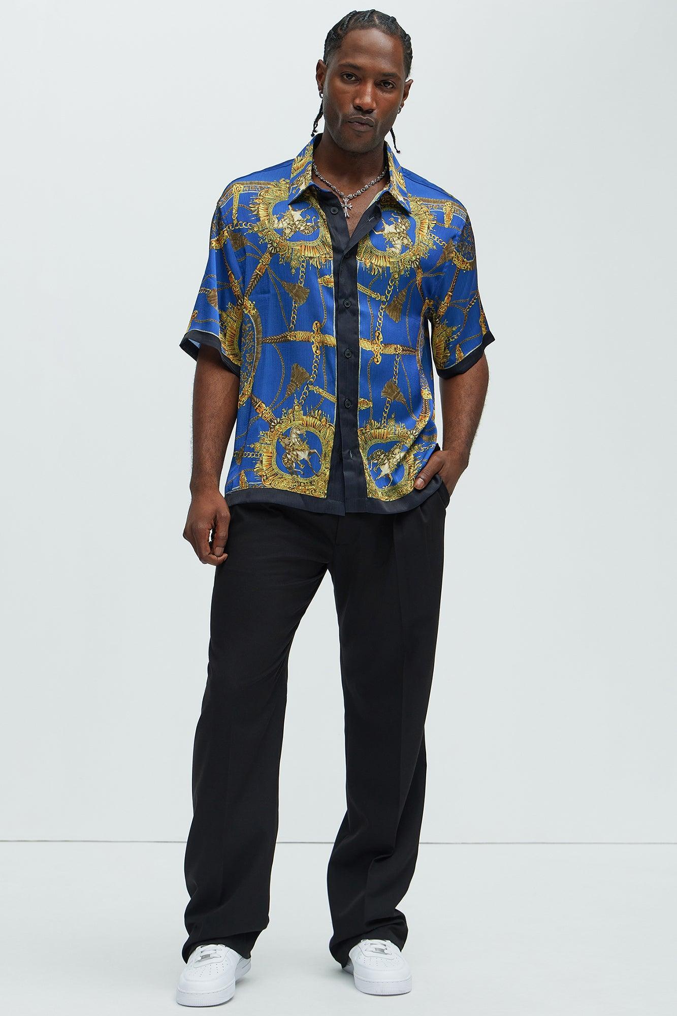 Del Corso Printed Shirt - Blue/combo Product Image