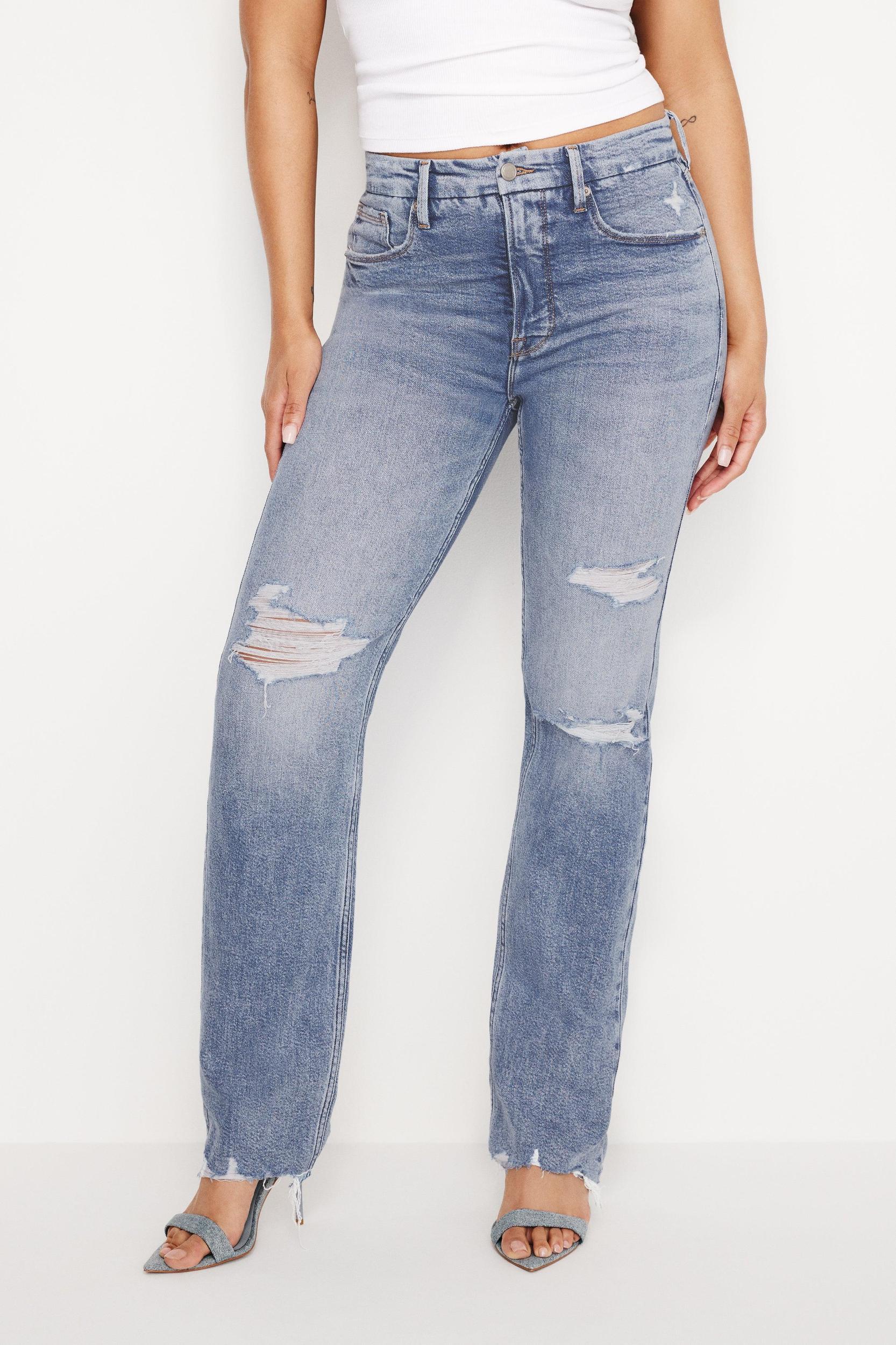 GOOD ICON STRAIGHT JEANS | INDIGO666 Product Image