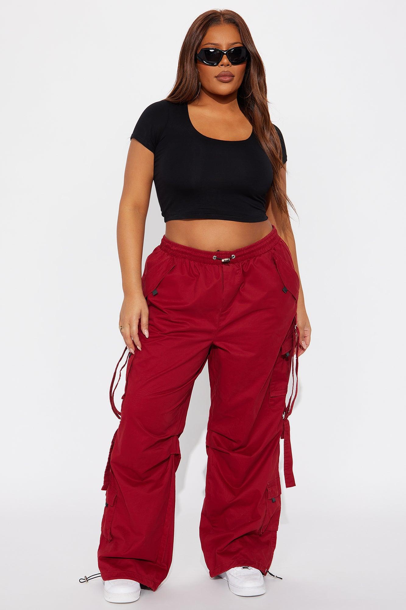 Don't Mess Around Cargo Pant - Red Product Image