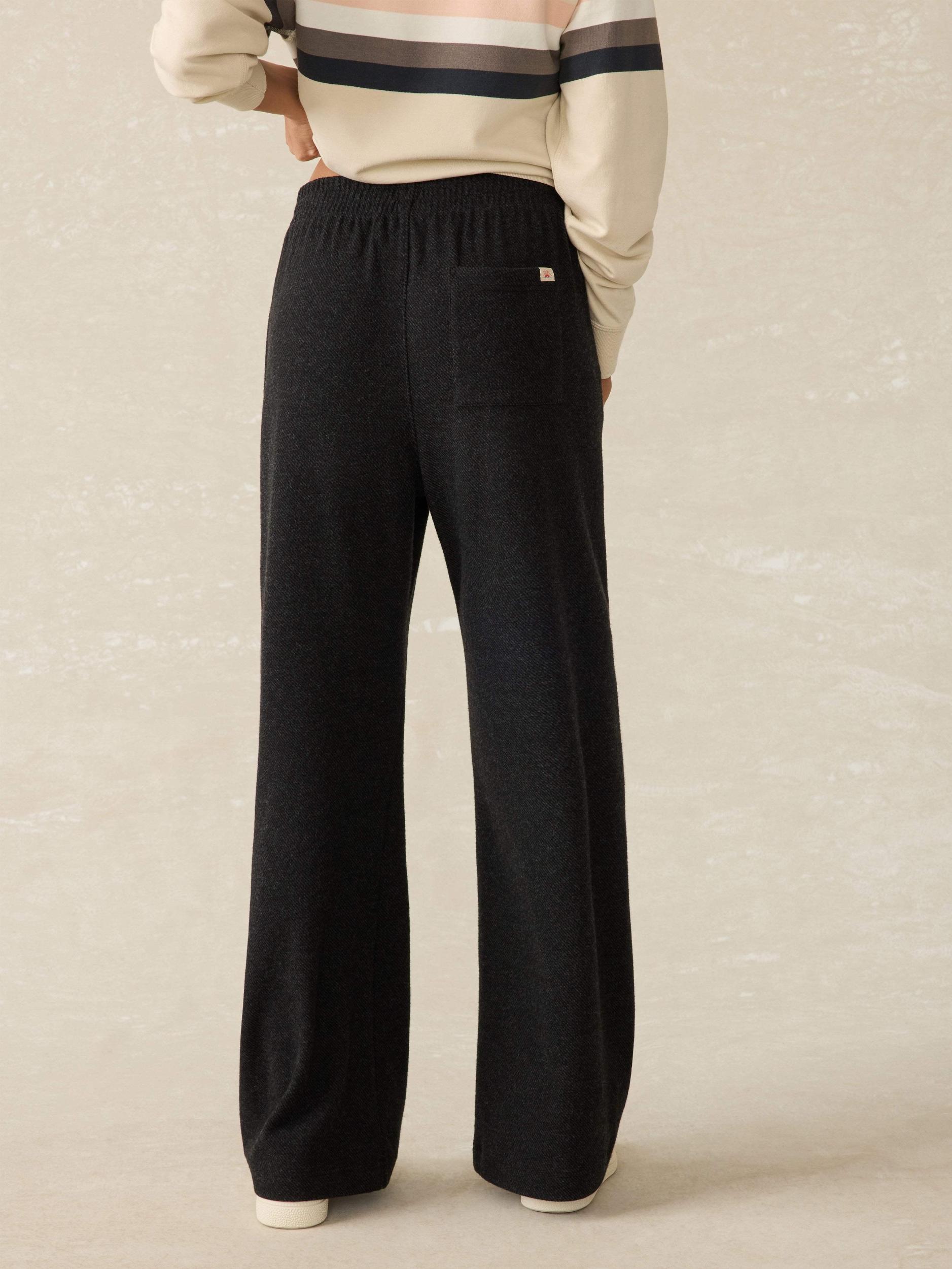 Legend™ Lounge Wide Leg Pant - Heathered Black Twill Female Product Image