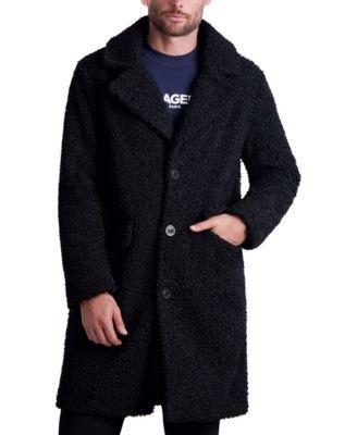 Karl Lagerfeld Paris Fleece Regular Fit Coat Product Image