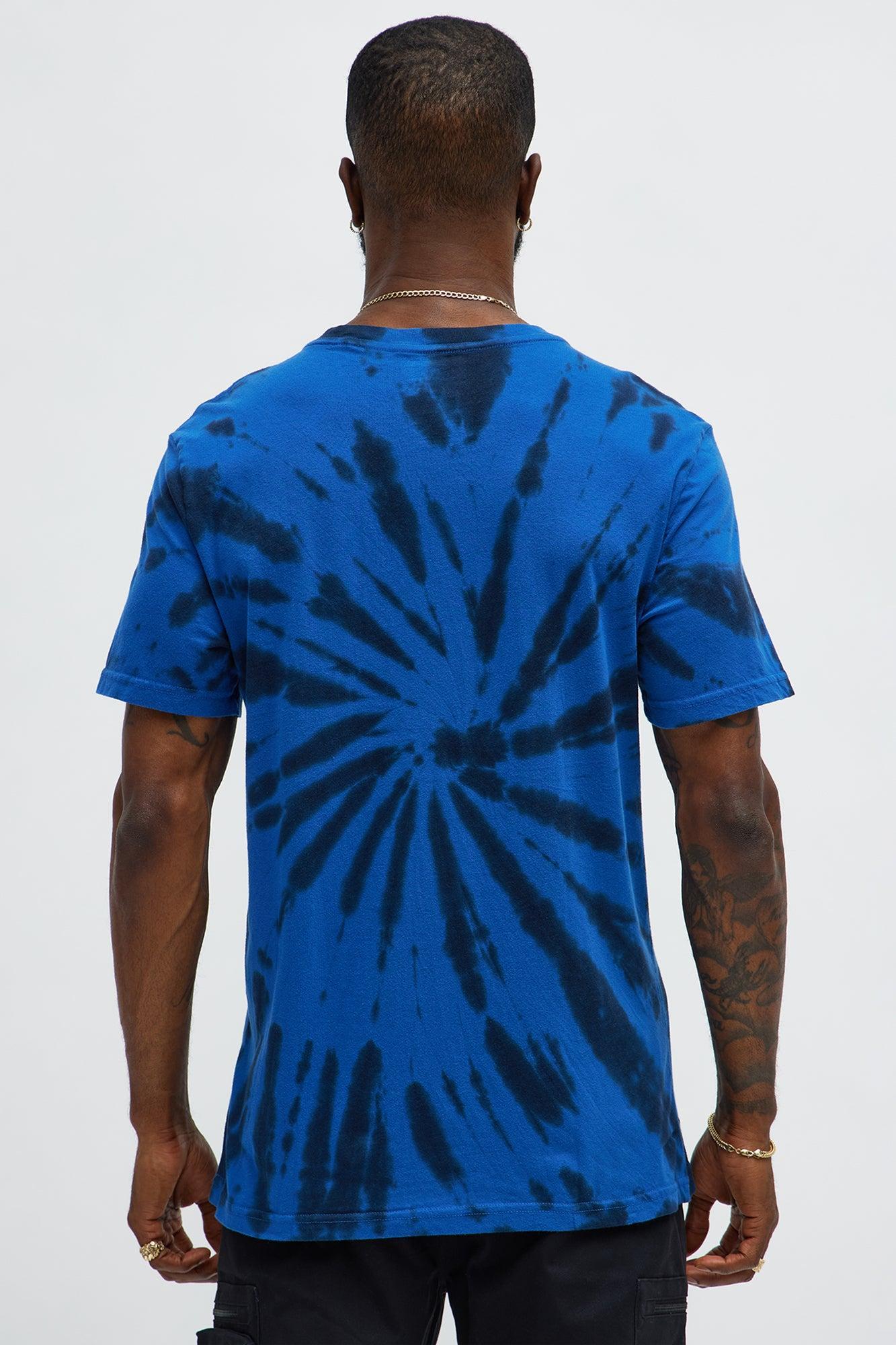 Snoopy Joe Cool Tie Dye Short Sleeve Tee - Blue Product Image