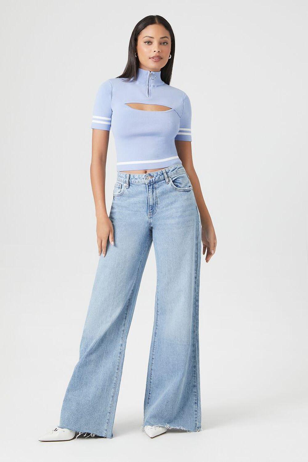 Sweater-Knit Cutout Crop Top | Forever 21 Product Image