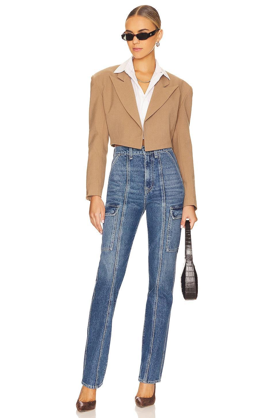 Harper High Rise Slim Cargo GRLFRND Product Image