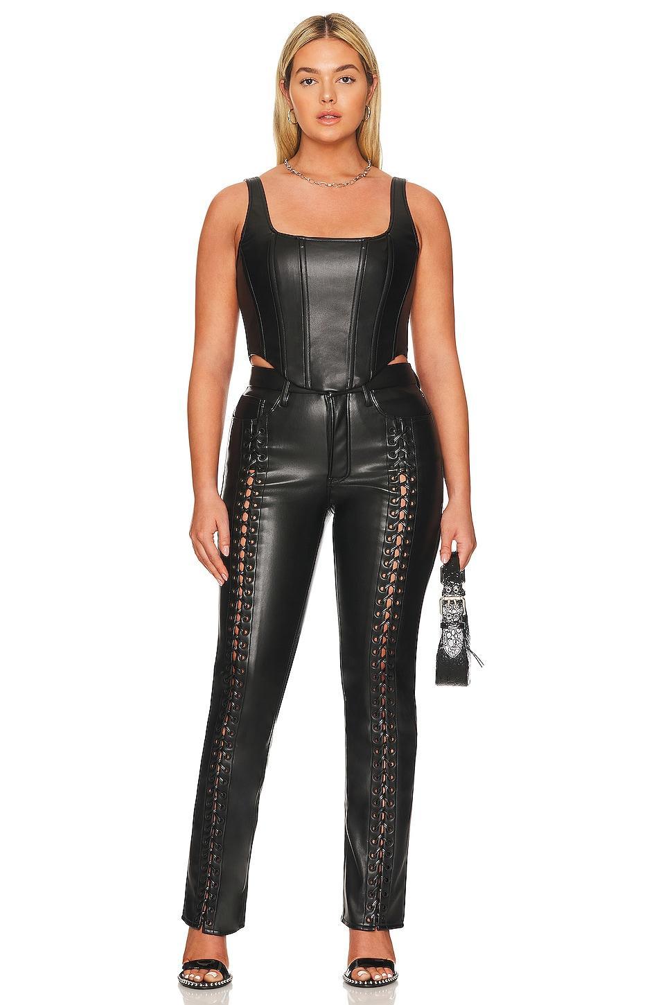 Faux Leather Corset Good American Product Image