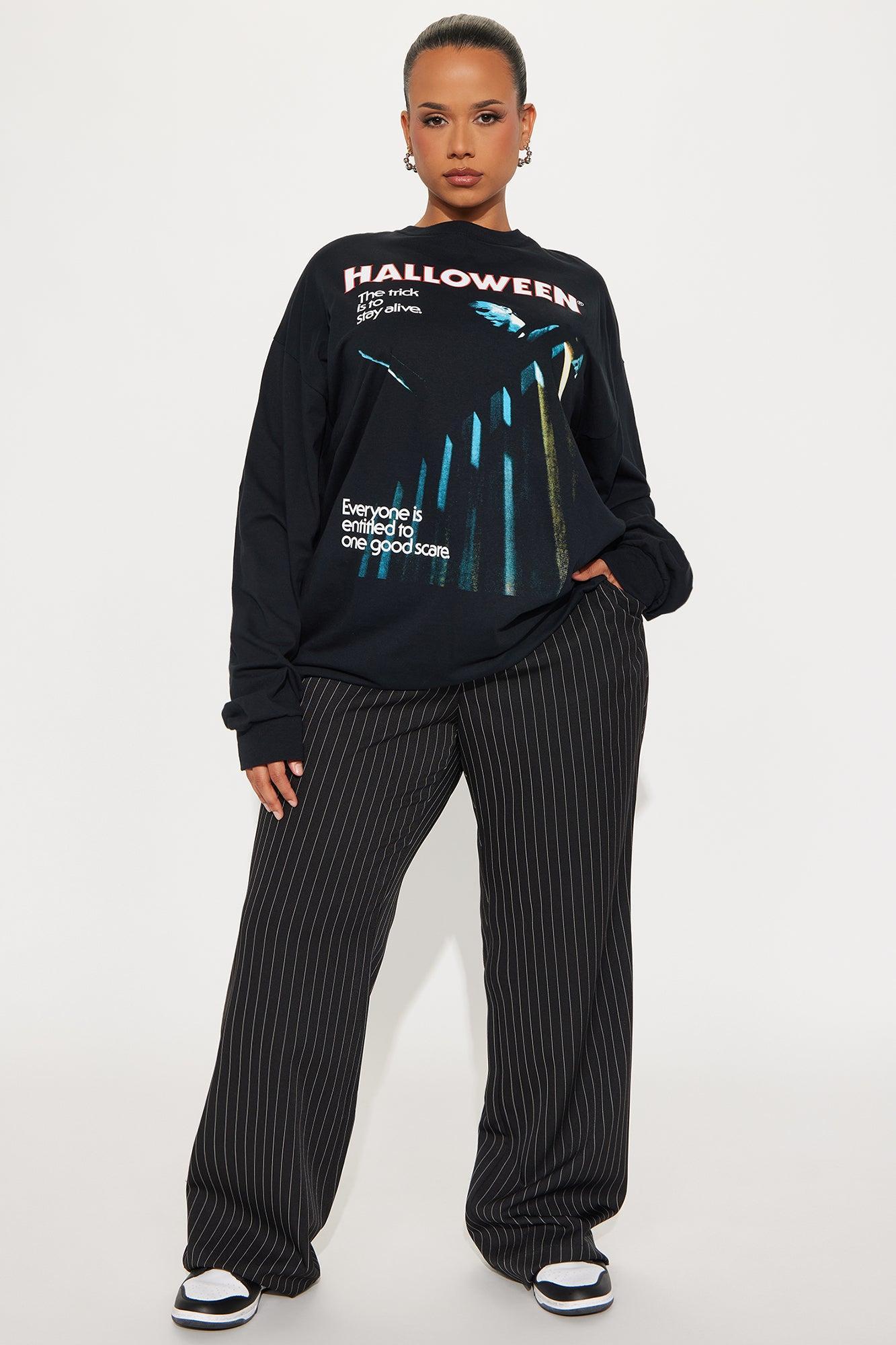 Halloween Michael Myers Long Sleeve Tee - Black Product Image