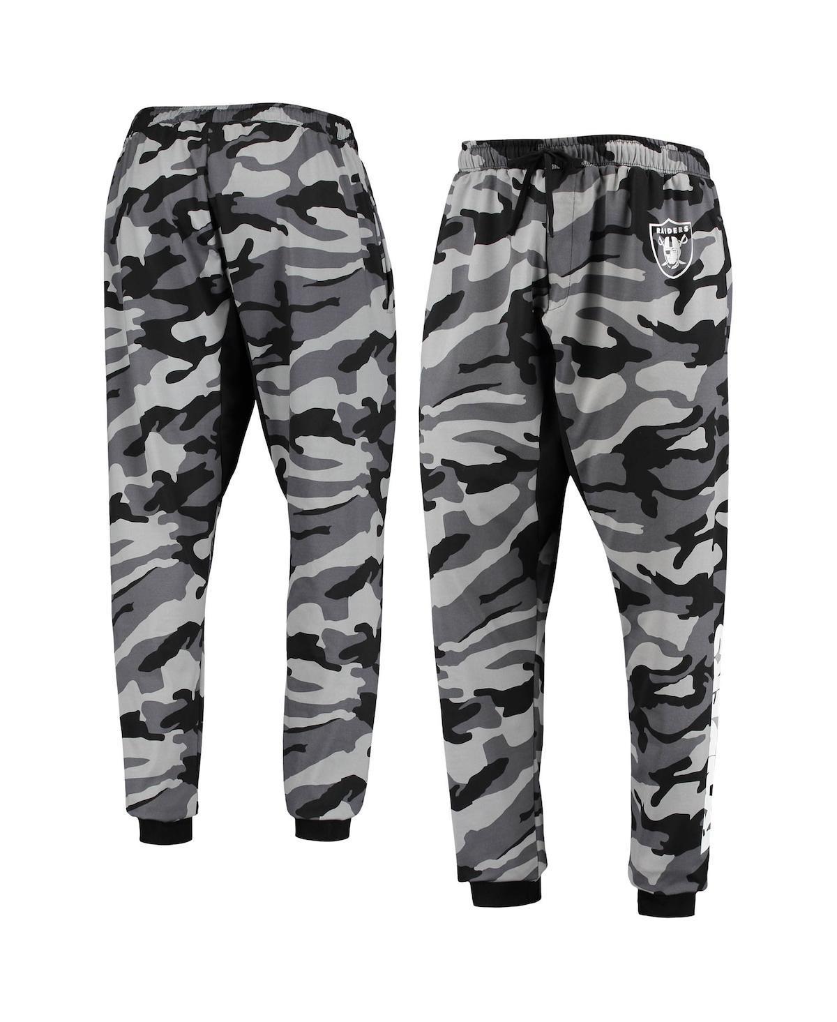 Mens FOCO Black Las Vegas Raiders Camo Jogger Pants Product Image