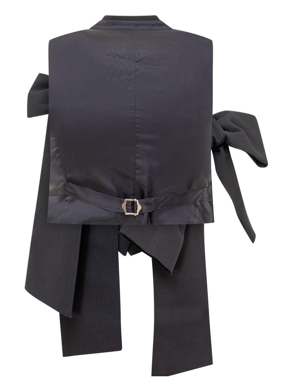 bow-embrllished gilet Product Image