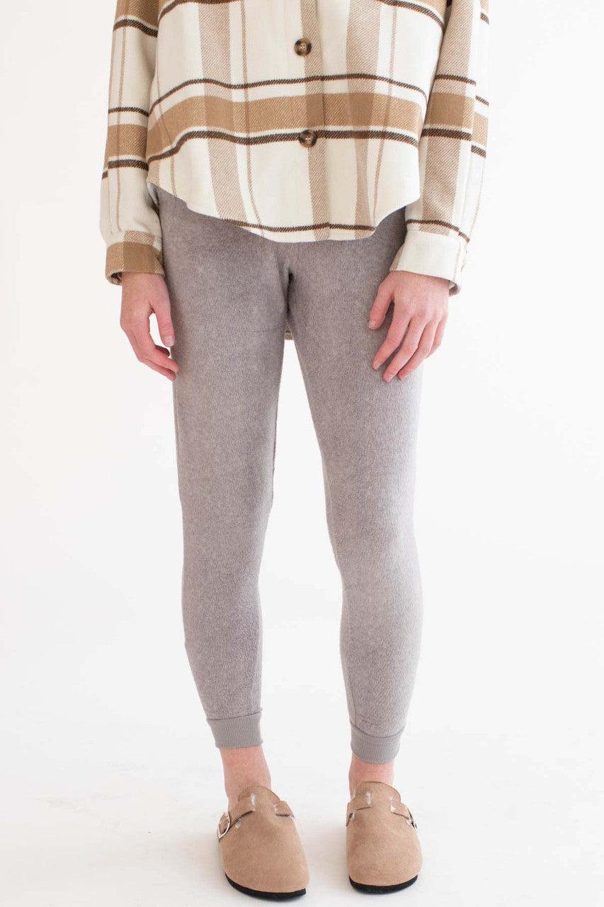 Heather Grey Fleece Joggers Product Image