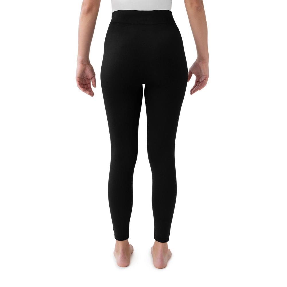 Women's MUK LUKS Fleece Lined Leggings, Size: Small-Medium, Black Product Image