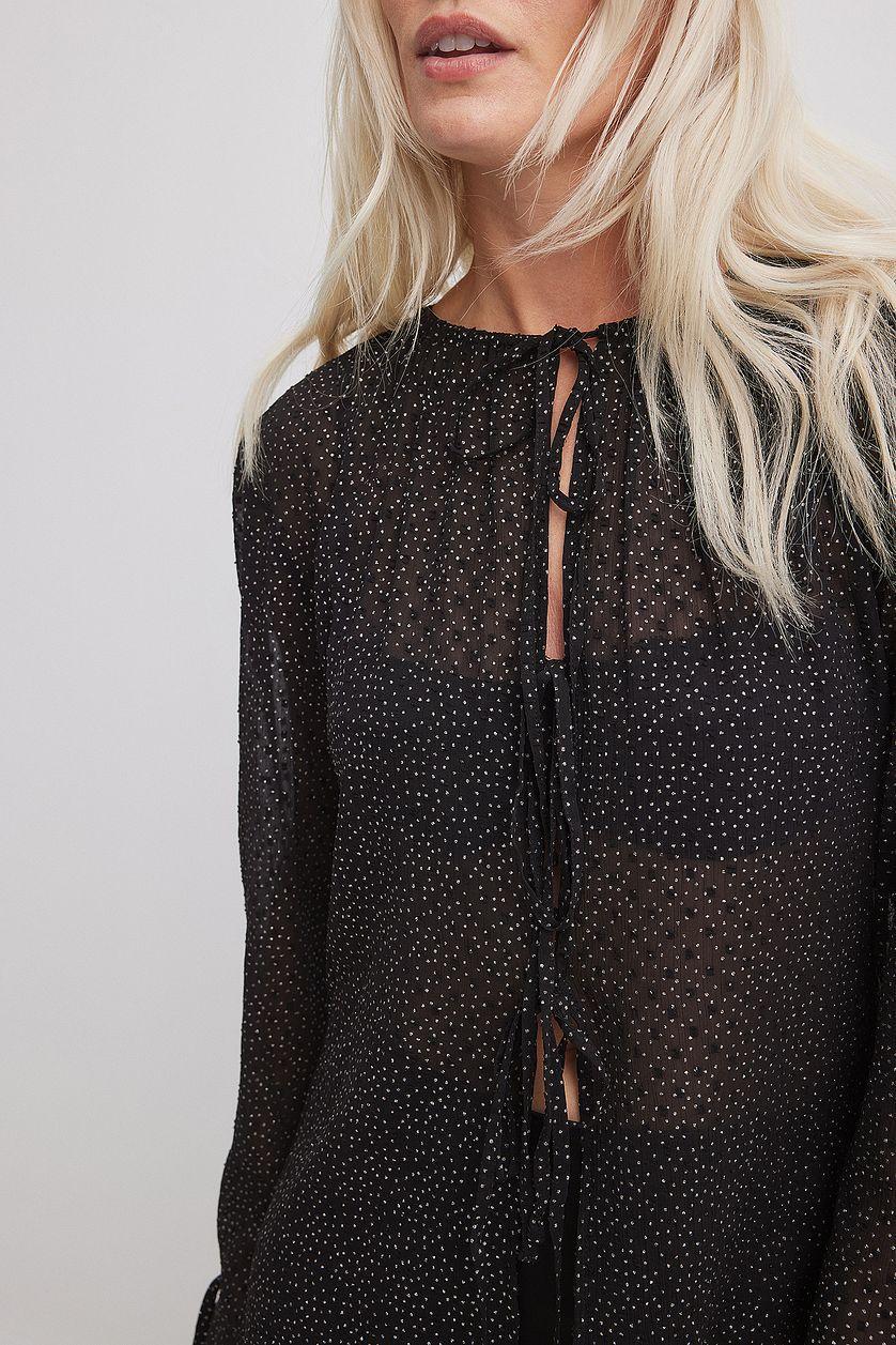 Tie Detail Chiffon Blouse Product Image