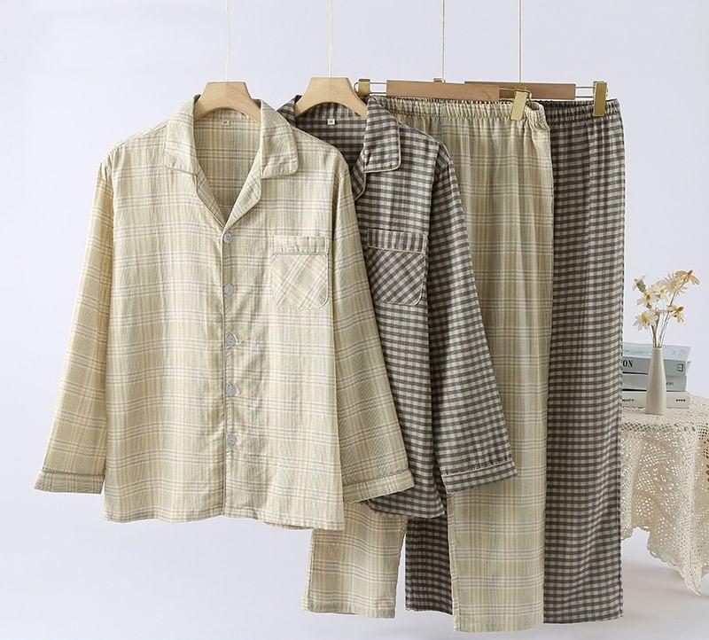 Plaid Pajama Set Product Image