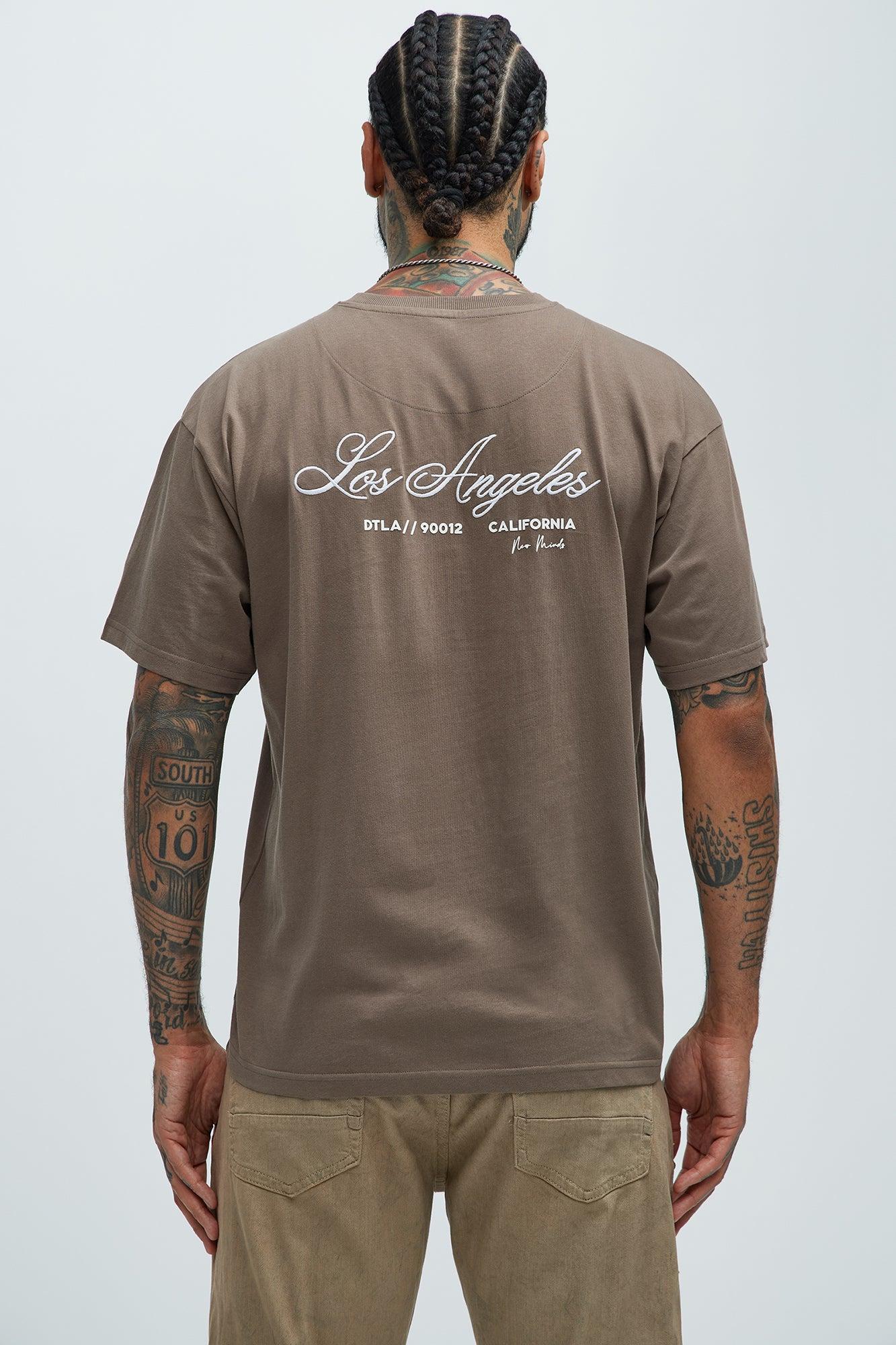 DTLA / 90012 Short Sleeve Tee - Brown Product Image