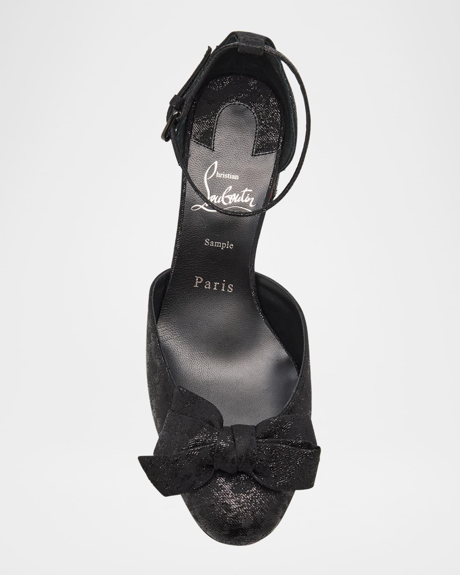 Jane Bow Red Sole Pumps  Product Image