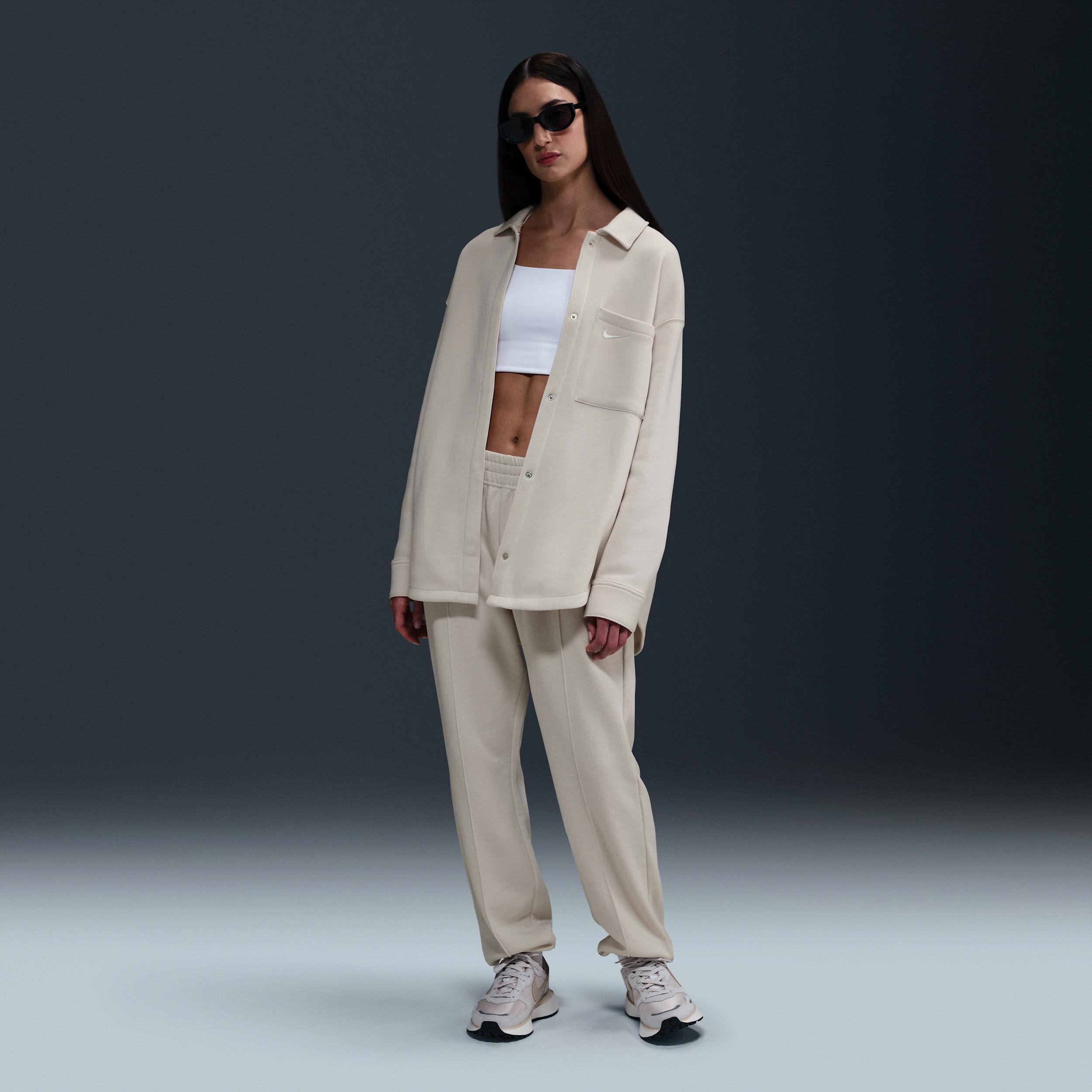 Women's Nike Sportswear Phoenix Fleece Oversized Shirt Jacket Product Image