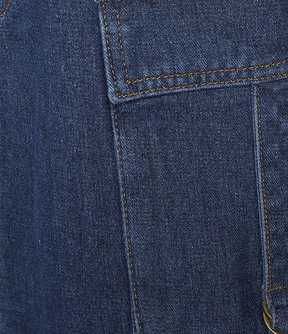 C&V Chelsea & Violet Coordinating Denim Cargo Skirt Product Image