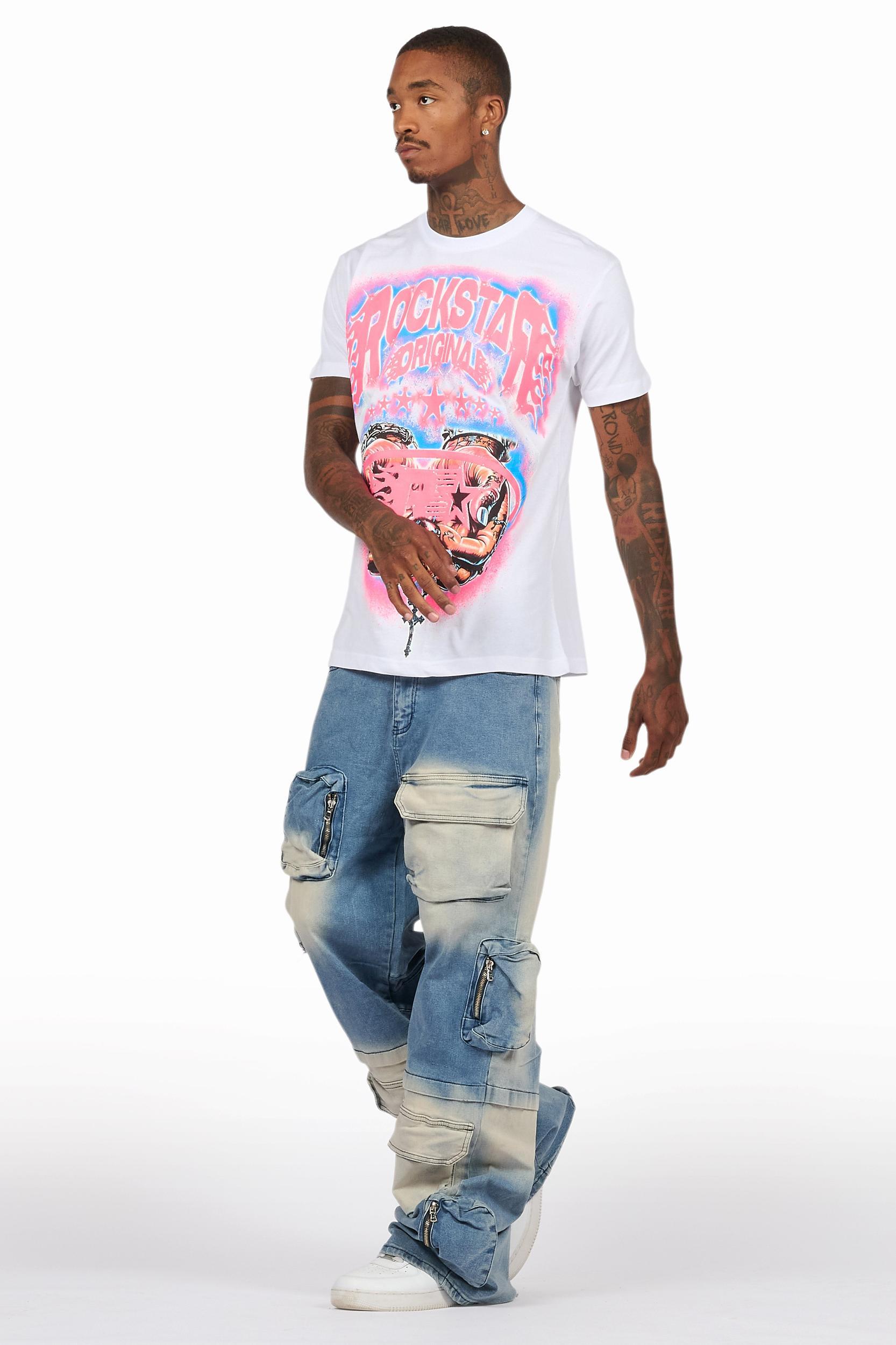 Pocketeer Tint Baggy Cargo Fit Jean Male Product Image