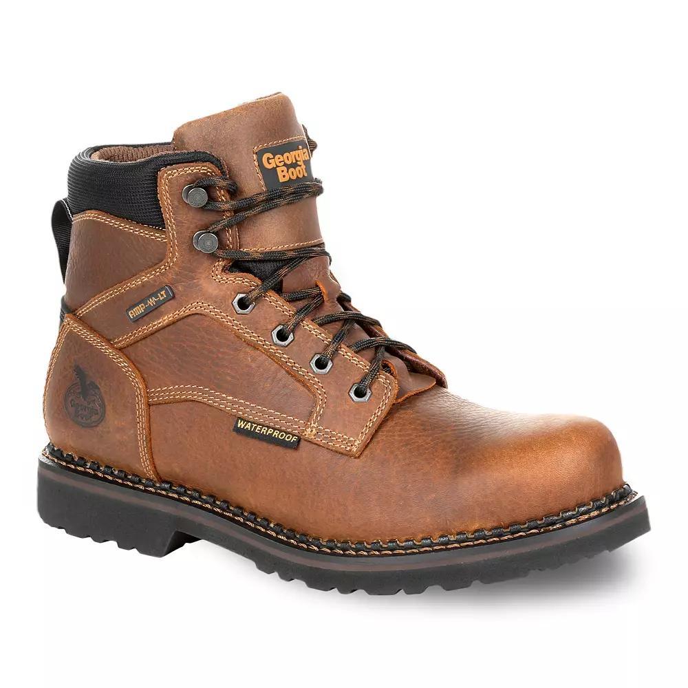 Georgia Boots Georgia Giant Revamp Men's Waterproof Steel Toe Work Boots, Size: 10, Brown Product Image