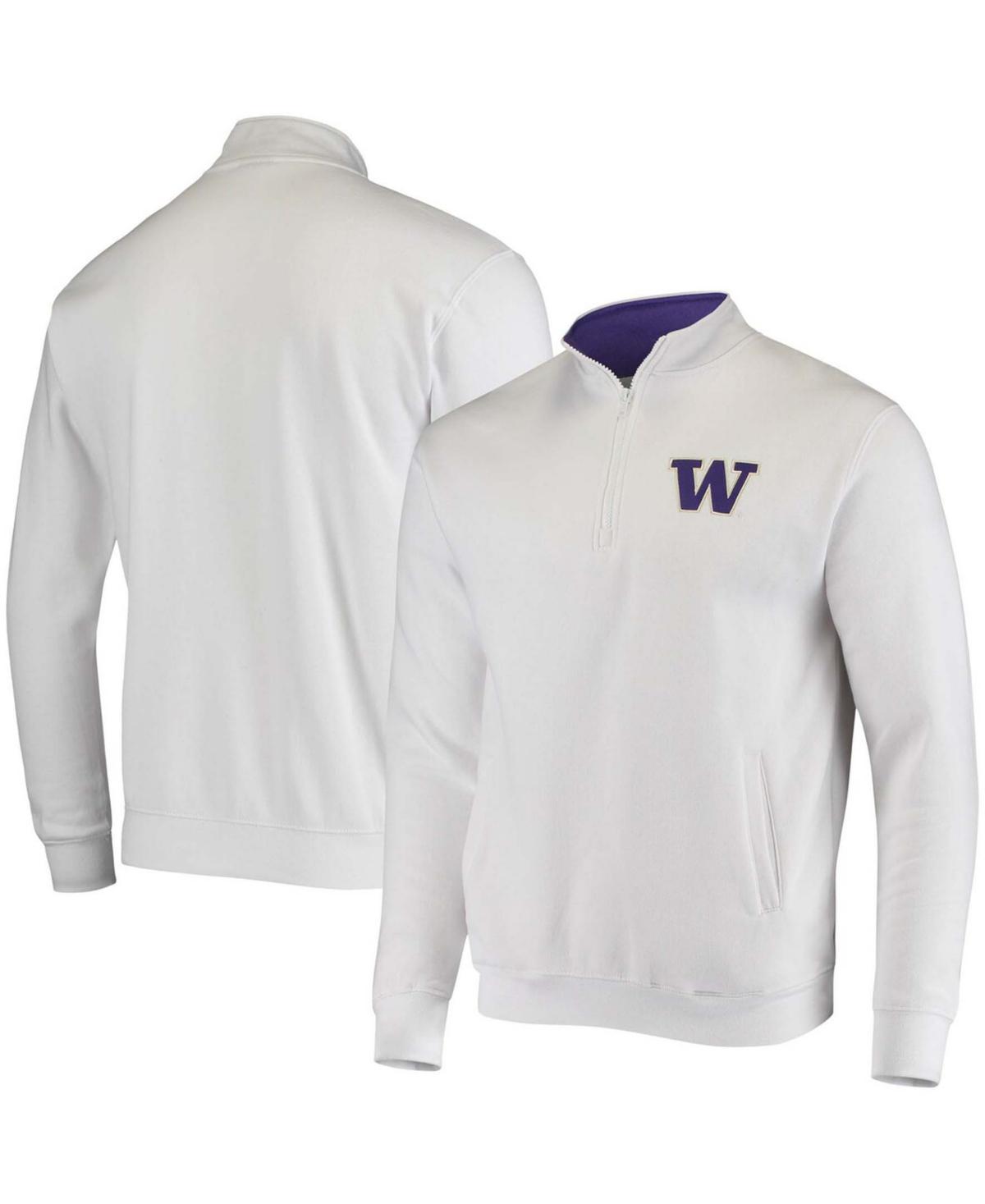Men's Colosseum White Washington Huskies Tortugas Logo Quarter-Zip Jacket, Size: XL Product Image