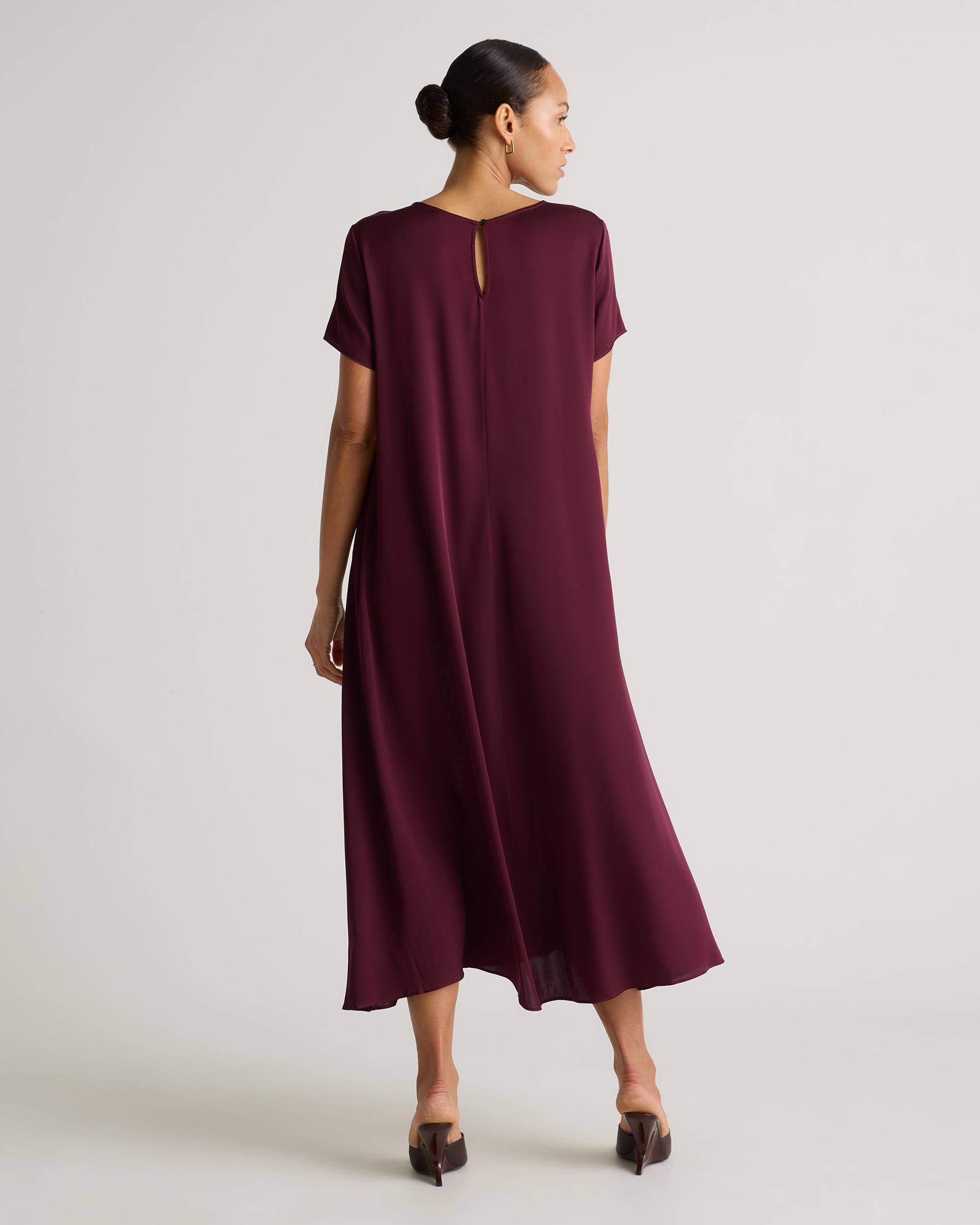 Quince | Women's Washable Stretch Silk Voluminous Maxi Dress Product Image