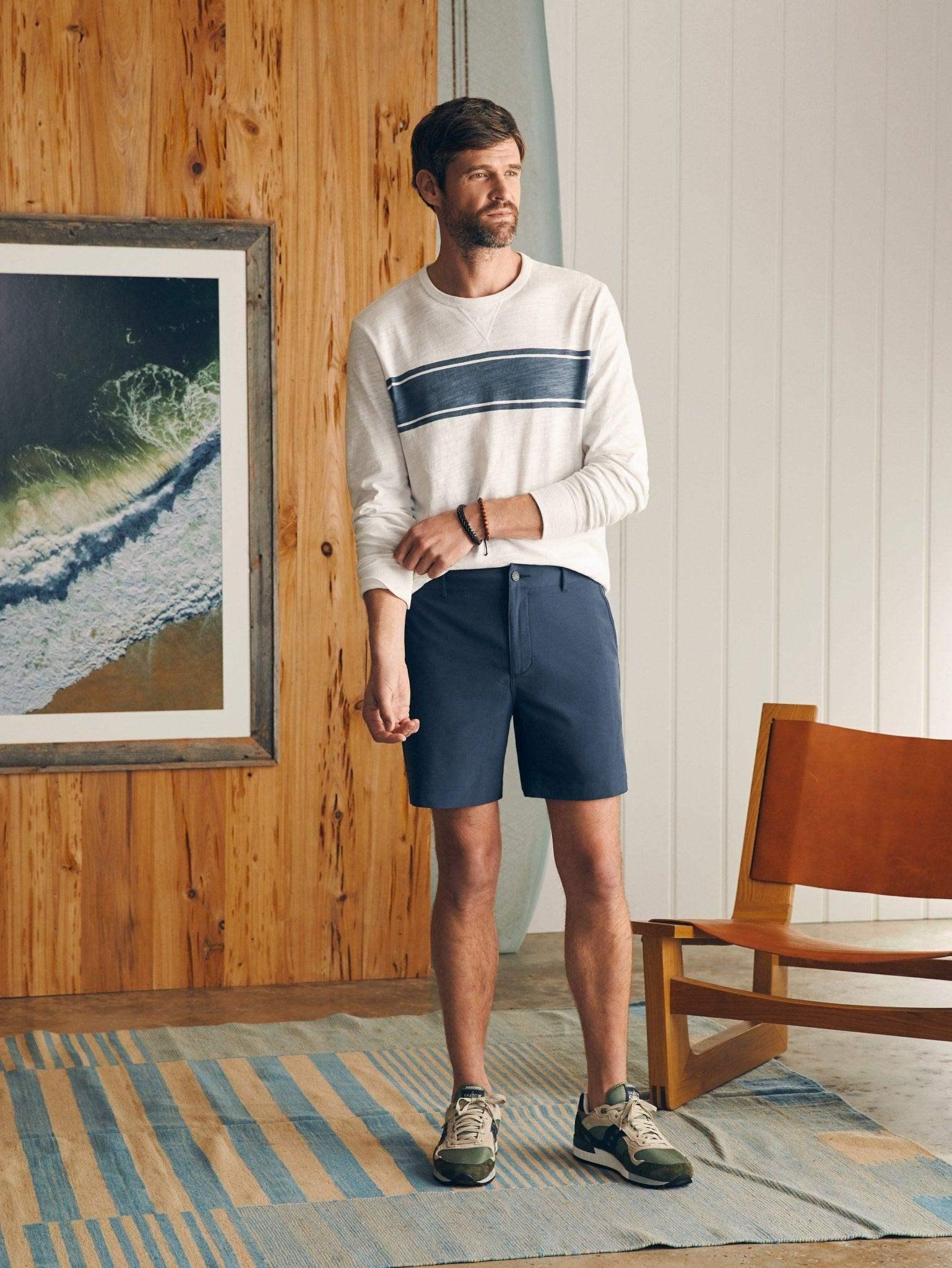 Belt Loop All Day Shorts (7") - Dark Blue Nights Male Product Image