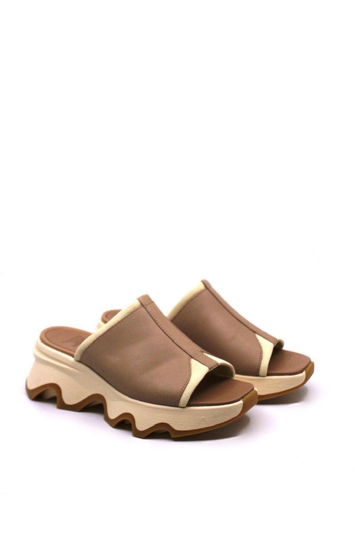 Sorel Kinetic Impact Slide High Sandal Honest Beige/Honey White Product Image