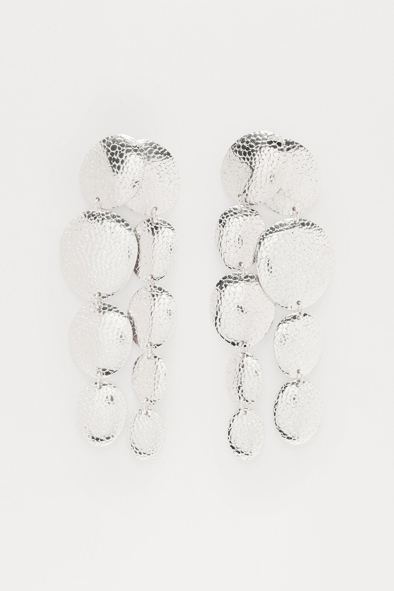 Groove With Me Drop Earrings - Silver Female Product Image