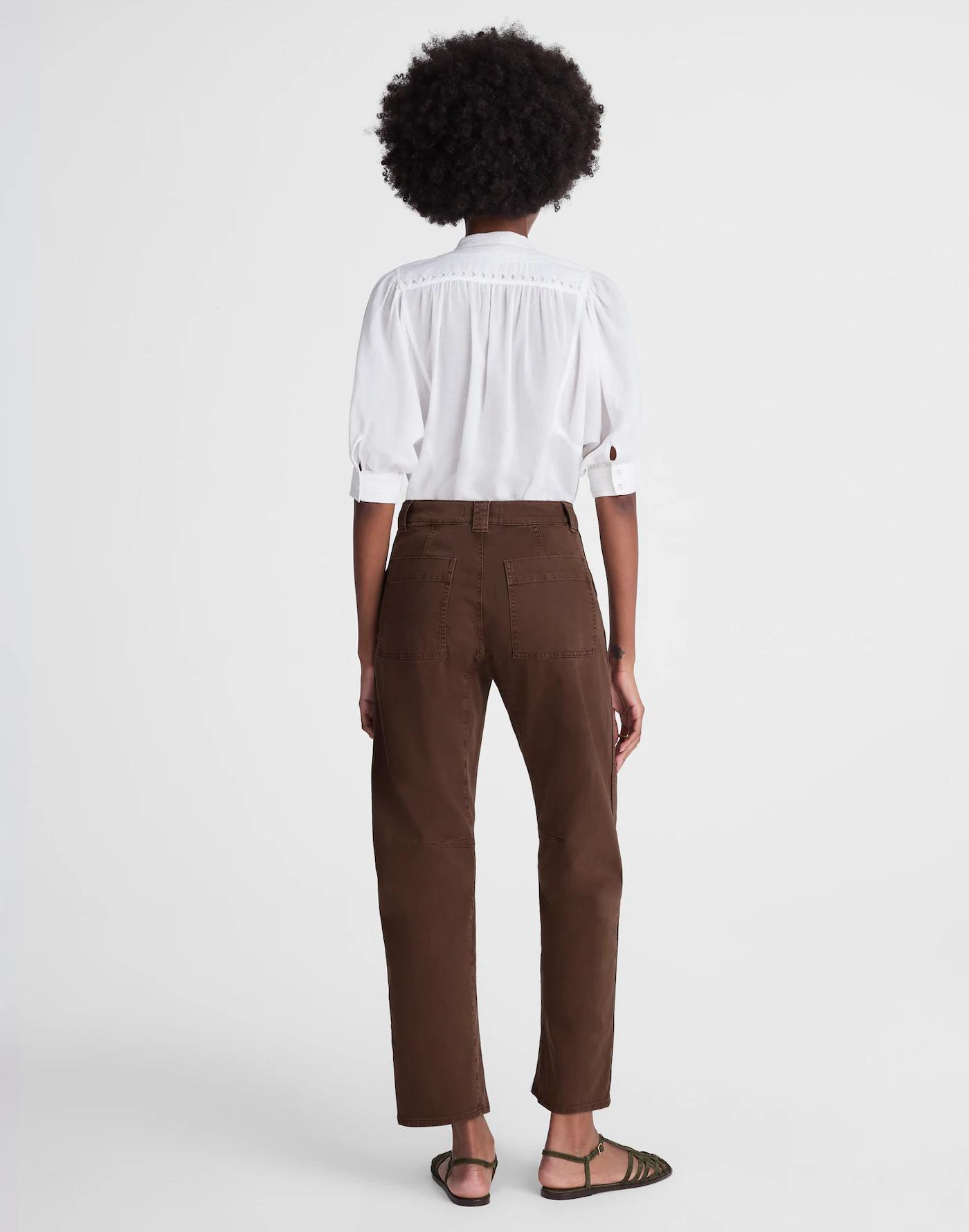 The Darted Barrel-Leg Utility Pant Product Image