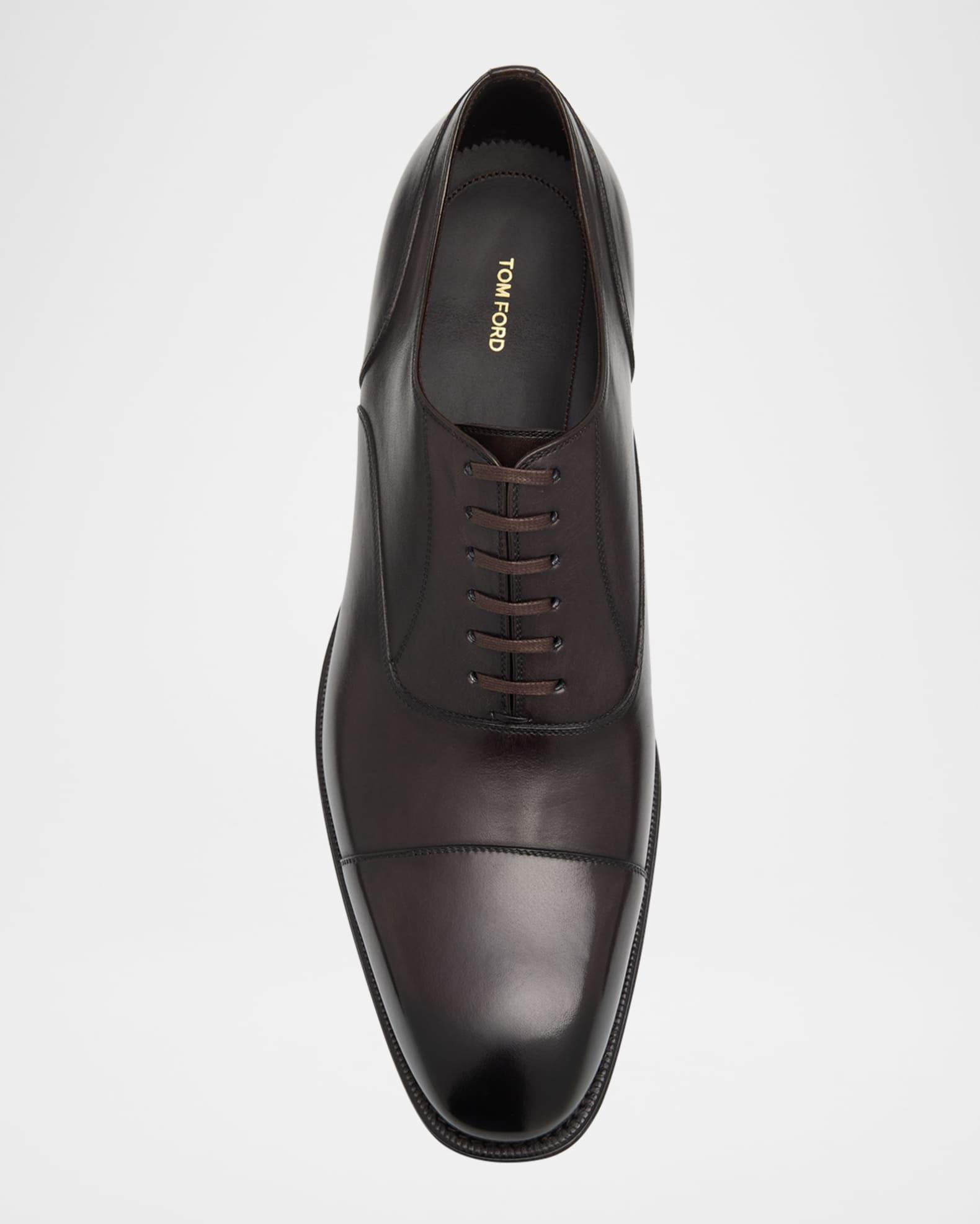 Men's Claydon Burnished Leather Derby Shoes Product Image