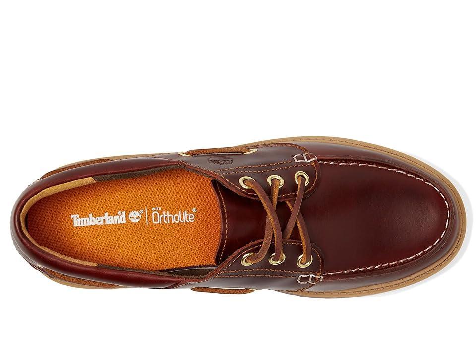 Timberland Stone Street 3 Eye Leather Premium Platform Lug Sole Boat Shoes Product Image