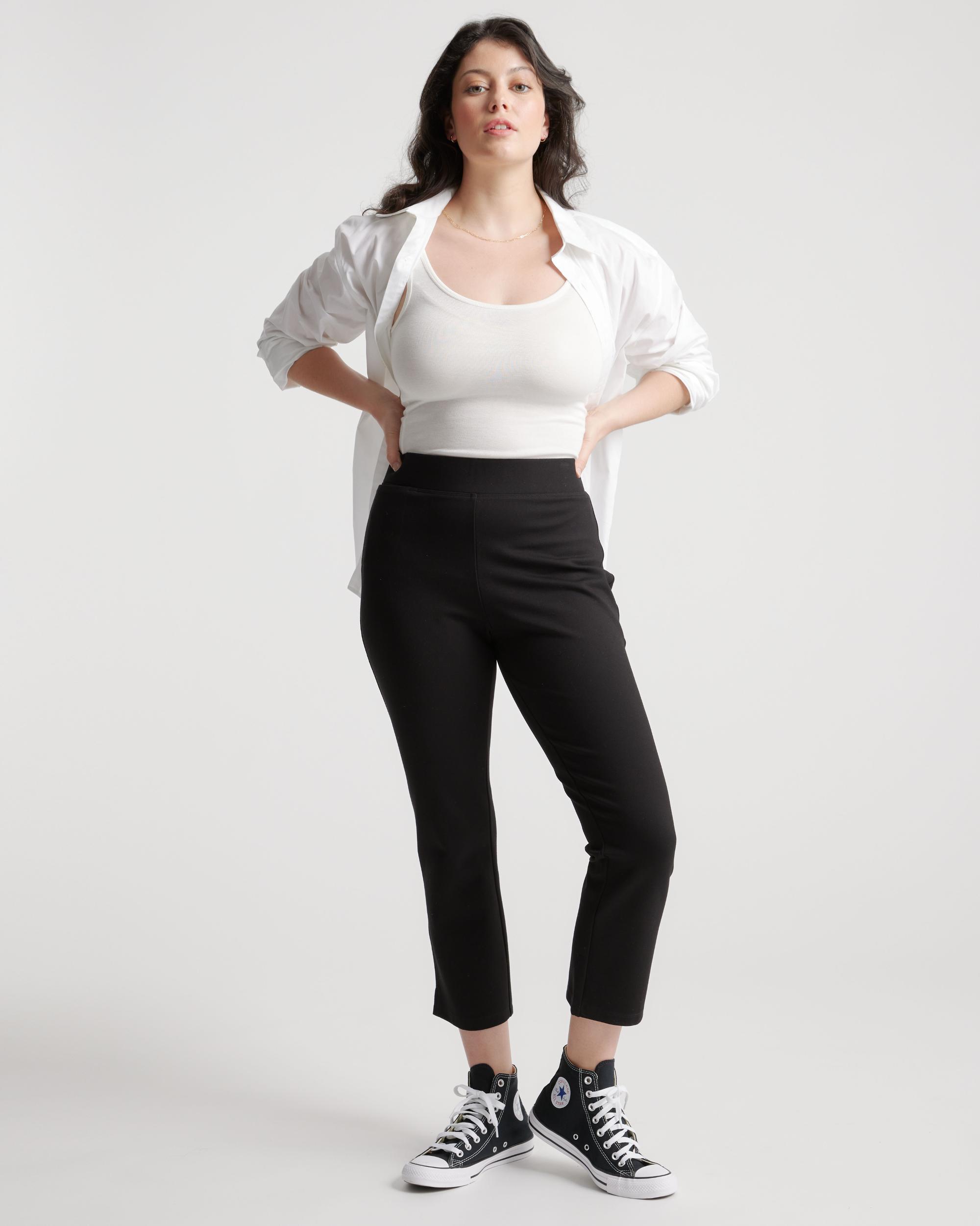 Quince | Women's Ultra-Stretch Ponte Kick Flare Pants Rayon Product Image
