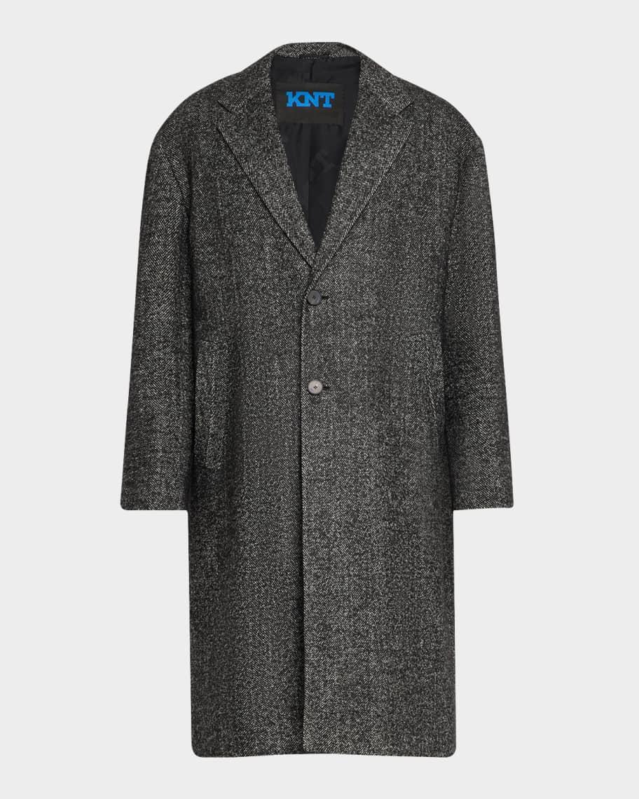 Mens Wool Melange Top Coat Product Image