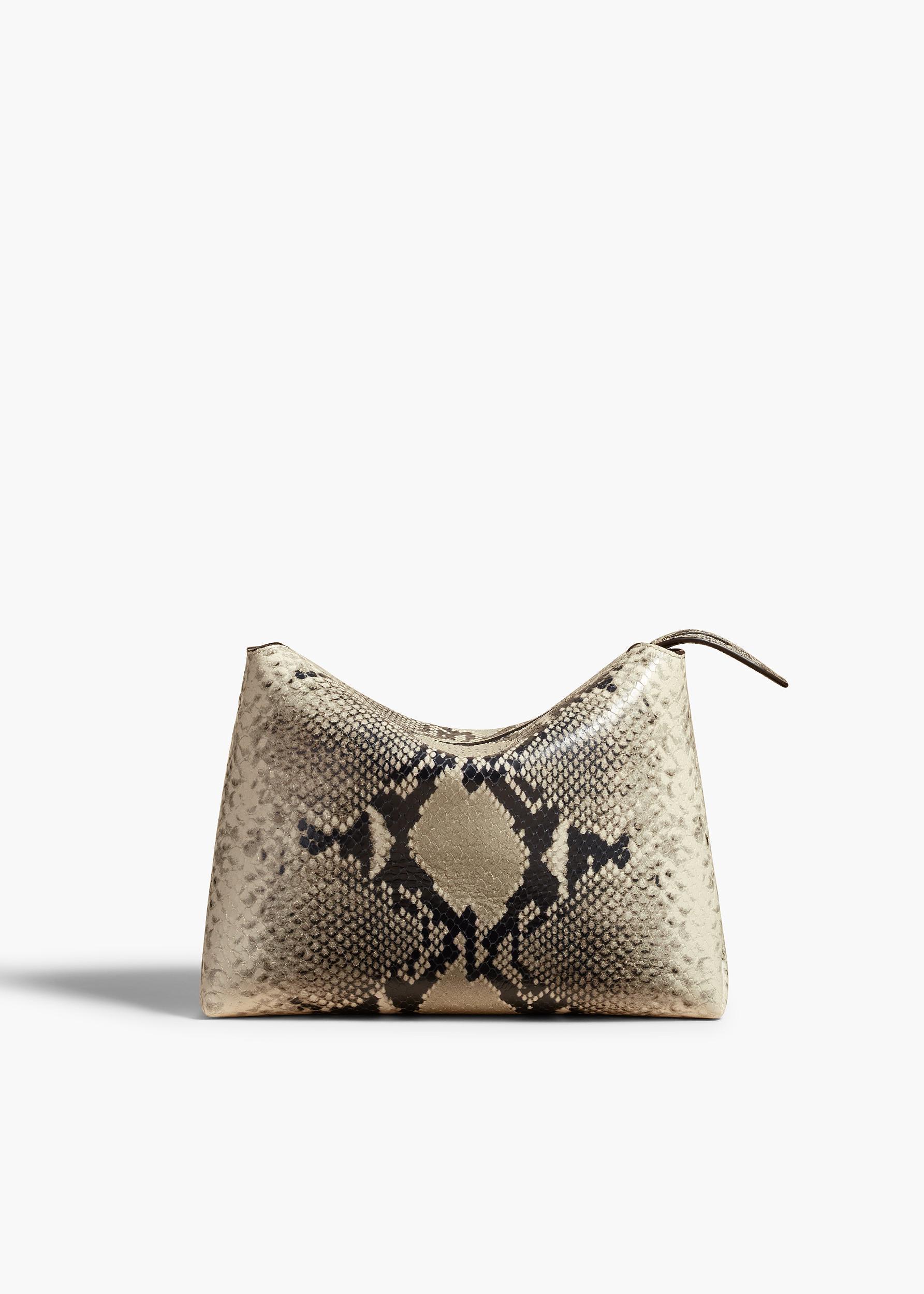 Lina Crossbody Bag in Natural Python-Embossed Leather Product Image