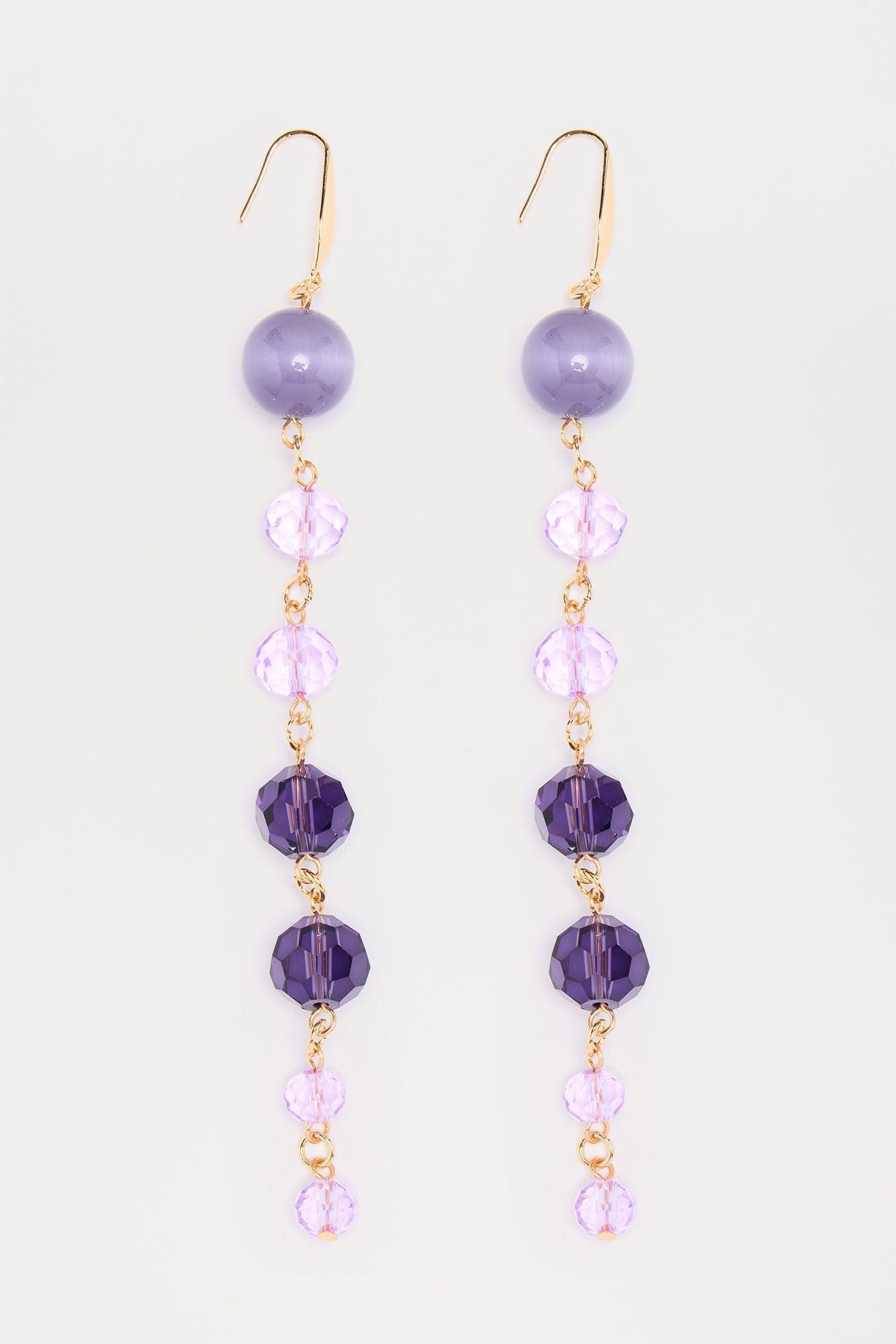 Showing My True Colors Earrings - Purple Product Image