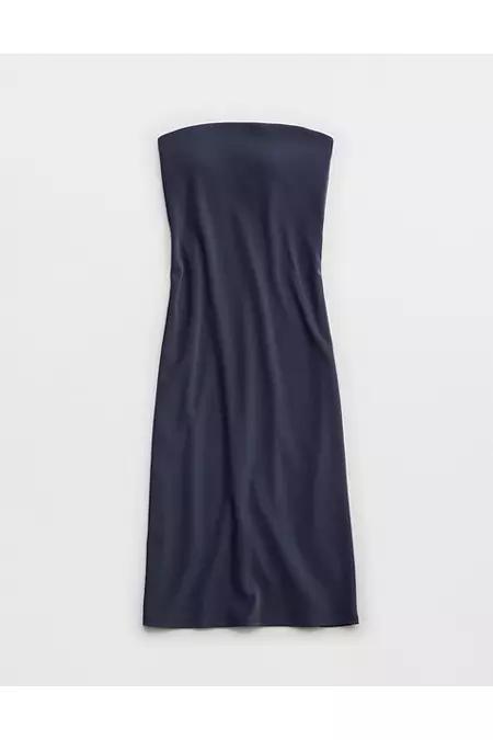 OFFLINE By Aerie Stripe Rib Night Out Midi Tube Dress Women's Product Image