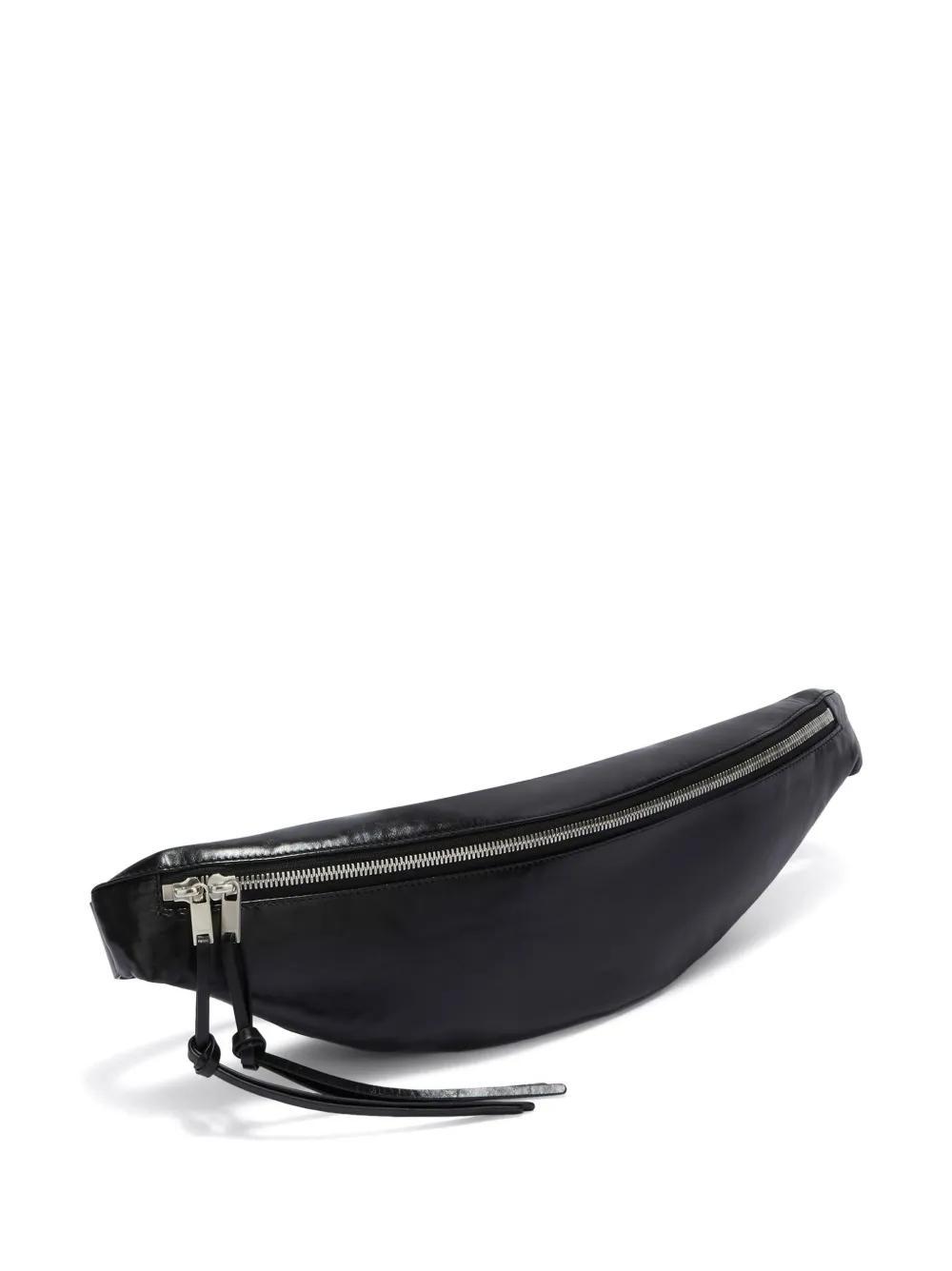 JIL SANDER Smooth-grain Leather Belt Bag In Black Product Image