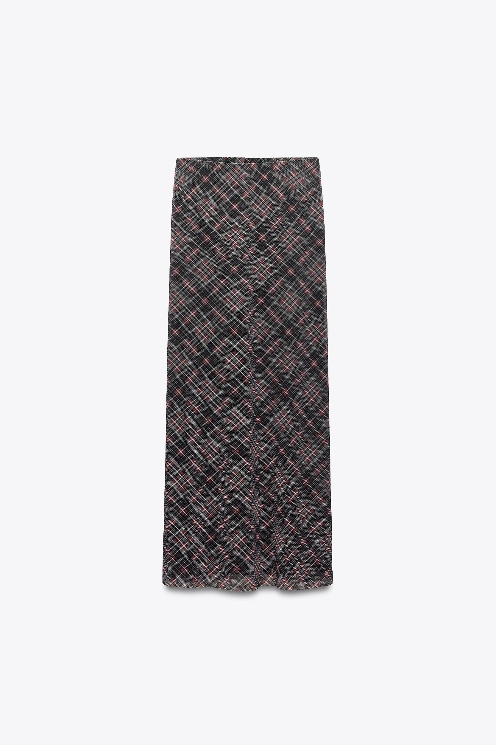 PLAID TULLE SKIRT Product Image