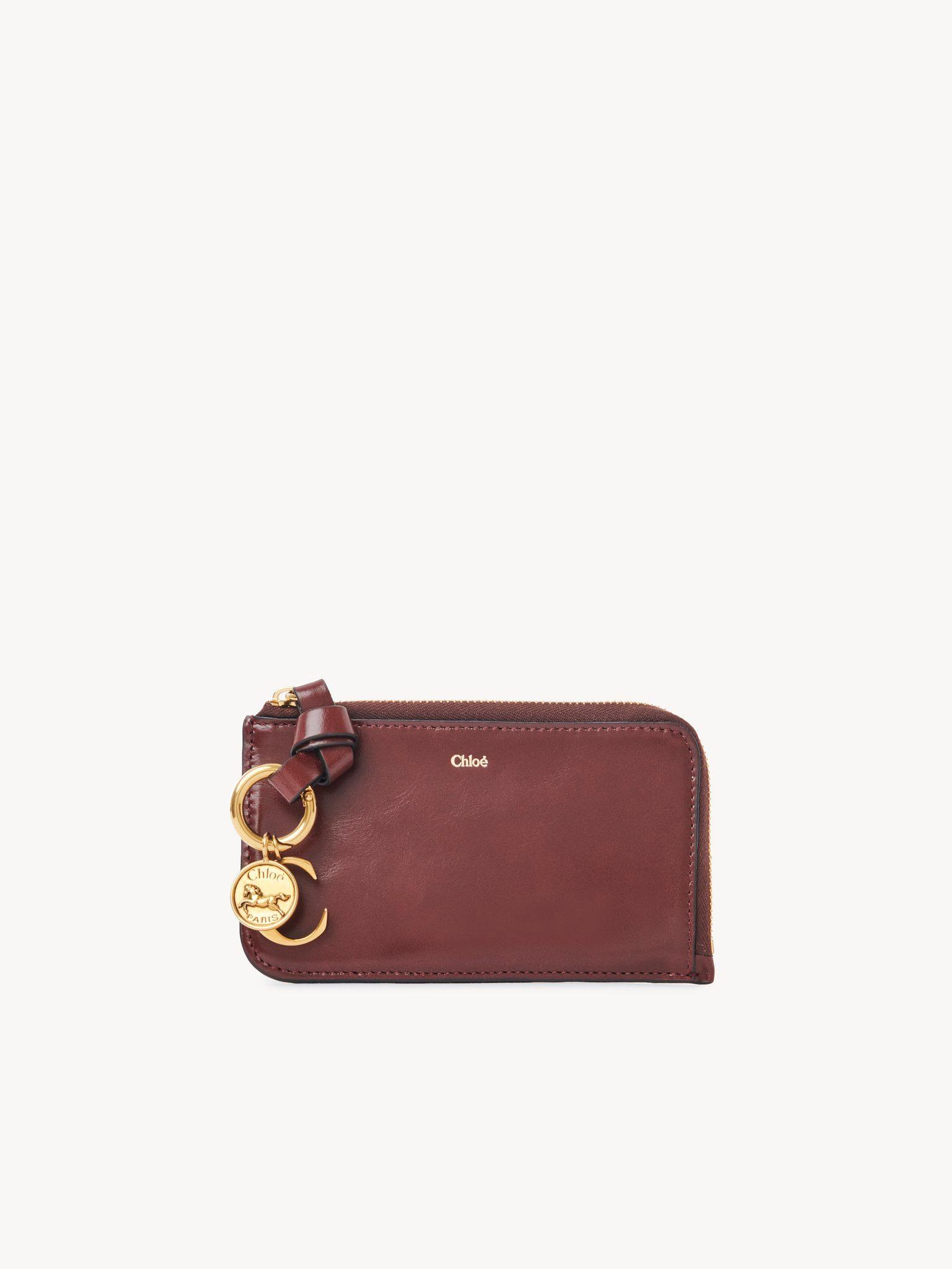 Alphabet wallet in shiny leather Product Image