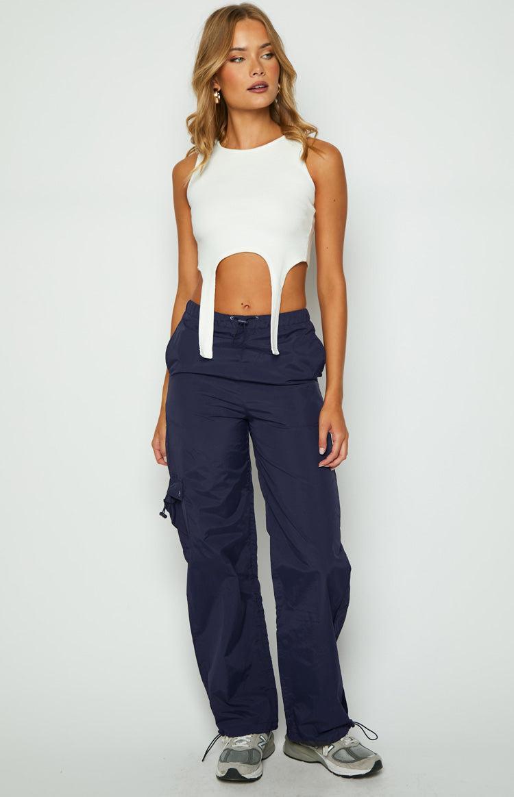 Bronx Navy Drawcord Cargo Pants Product Image