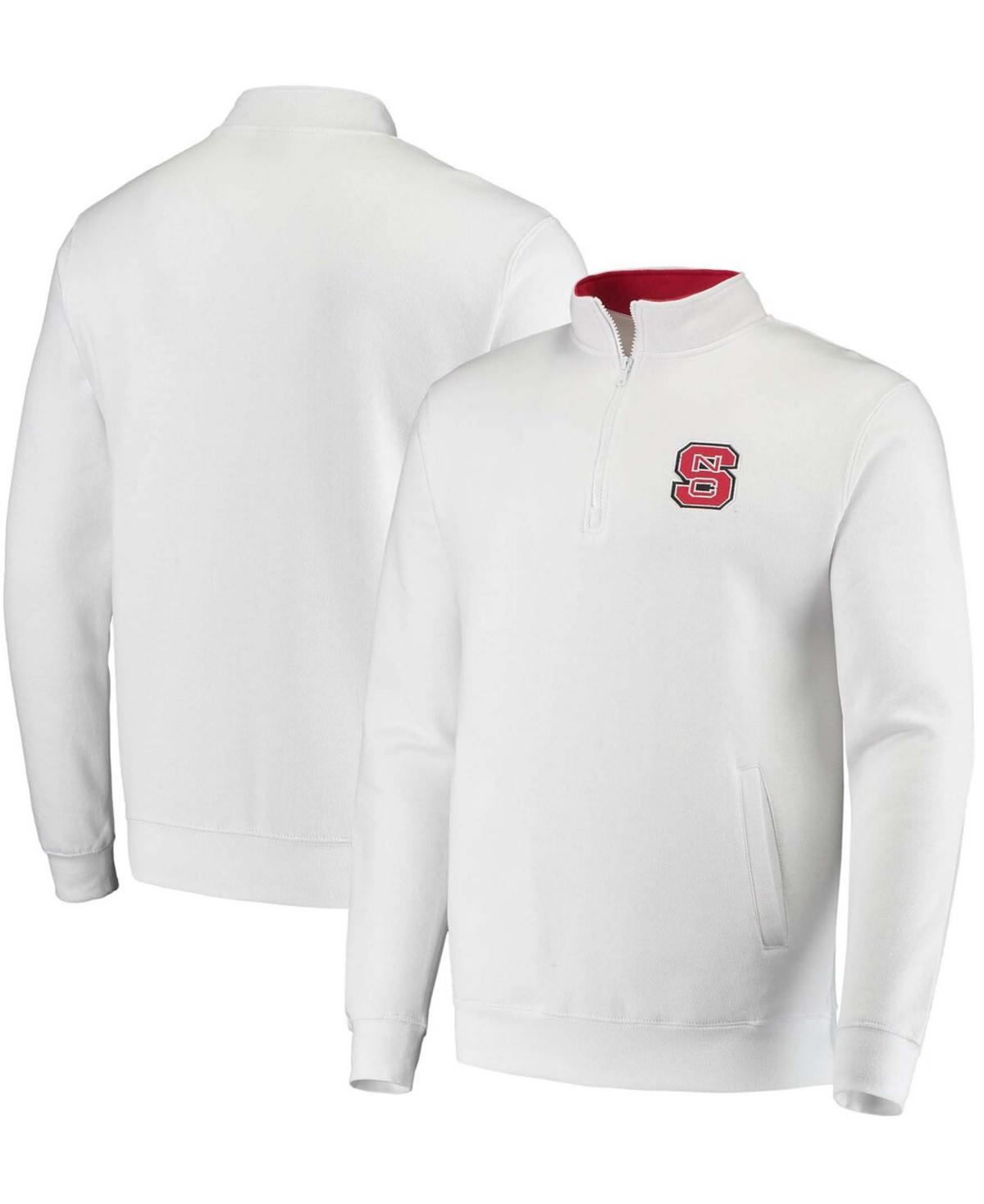 Men's Colosseum White NC State Wolfpack Tortugas Logo Quarter-Zip Jacket, Size: Small, Nst White Product Image
