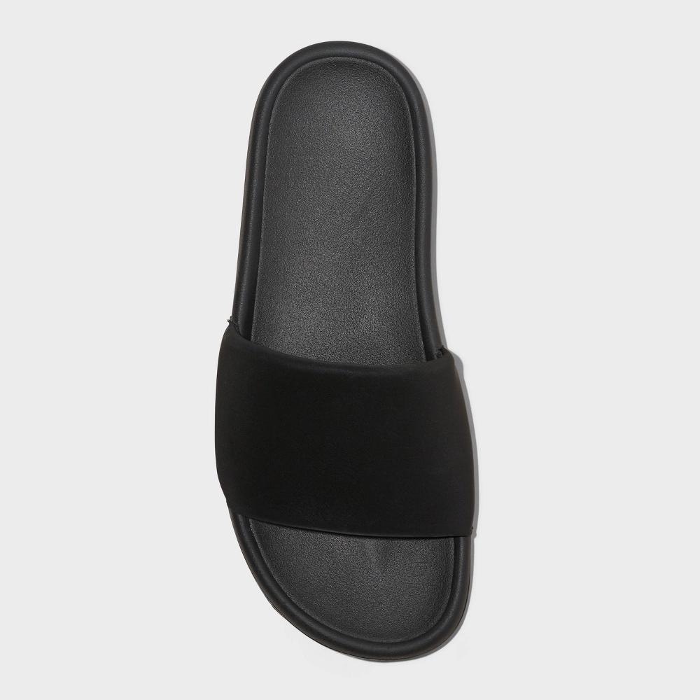 Womens Makenna Slide Sandals - All In Motion Black 7: Slip On, Open Toe, EVA Insole, Treaded Outsole, Medium Width Product Image