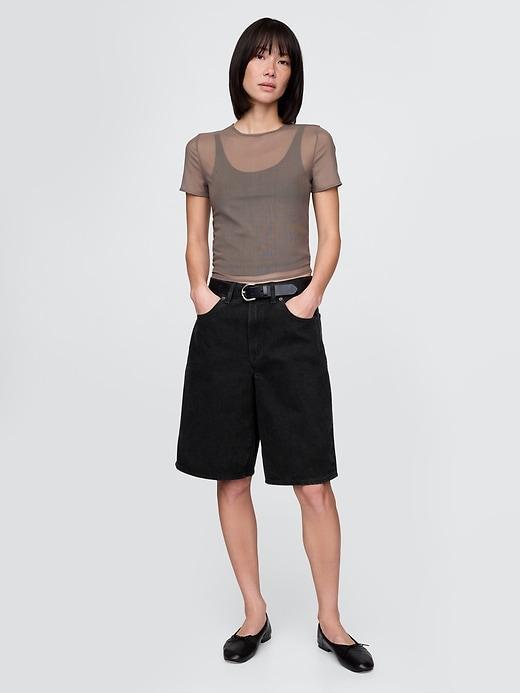 Mesh Cropped T-Shirt Product Image